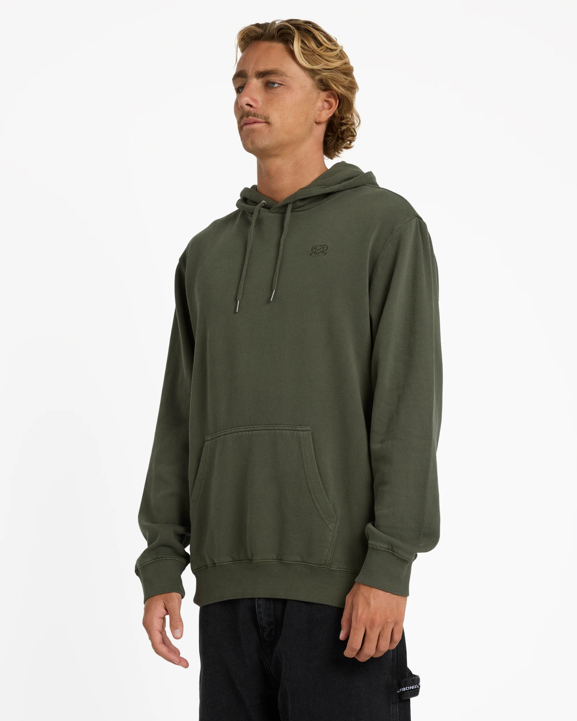 Mens Premium Wave Washed Pullover Hoodie - Image 2