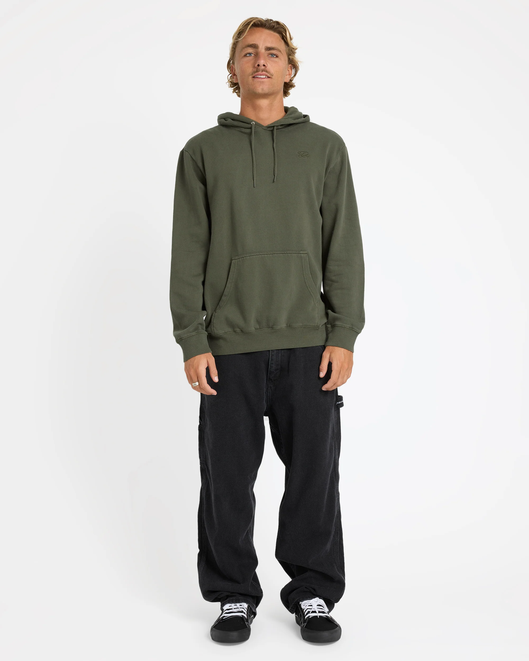 Mens Premium Wave Washed Pullover Hoodie - Image 5