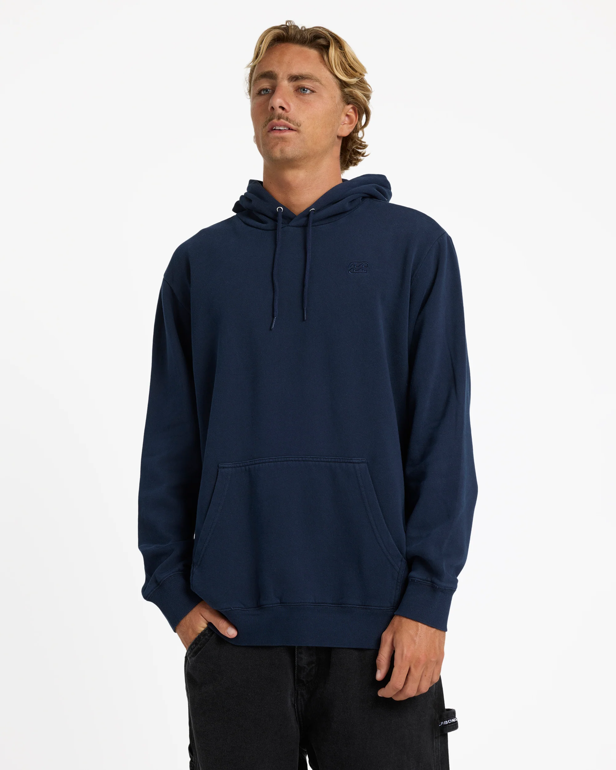 Mens Premium Wave Washed Pullover Hoodie - Image 2