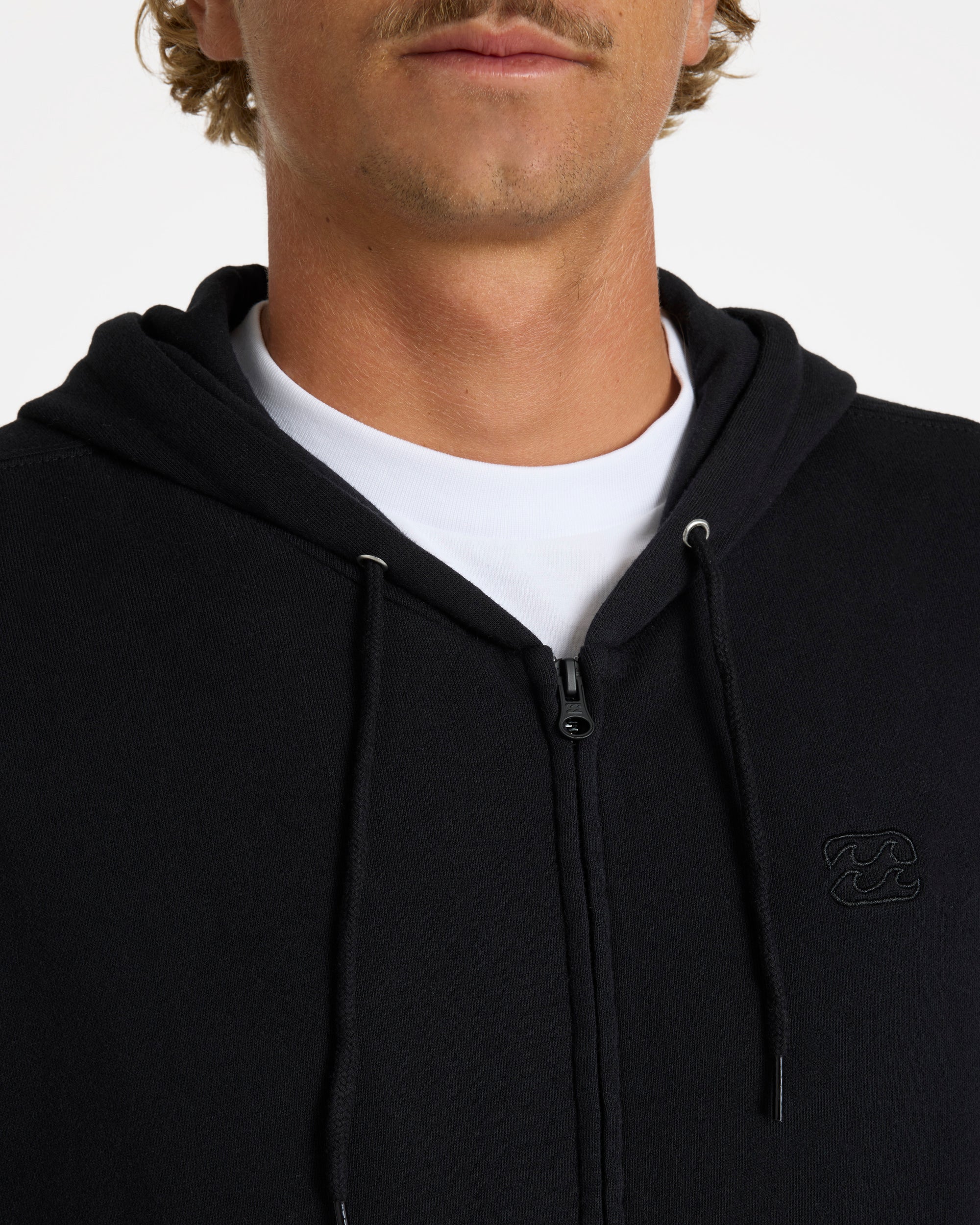 Mens Premium Wave Washed Zip Up Hoodie - Image 4