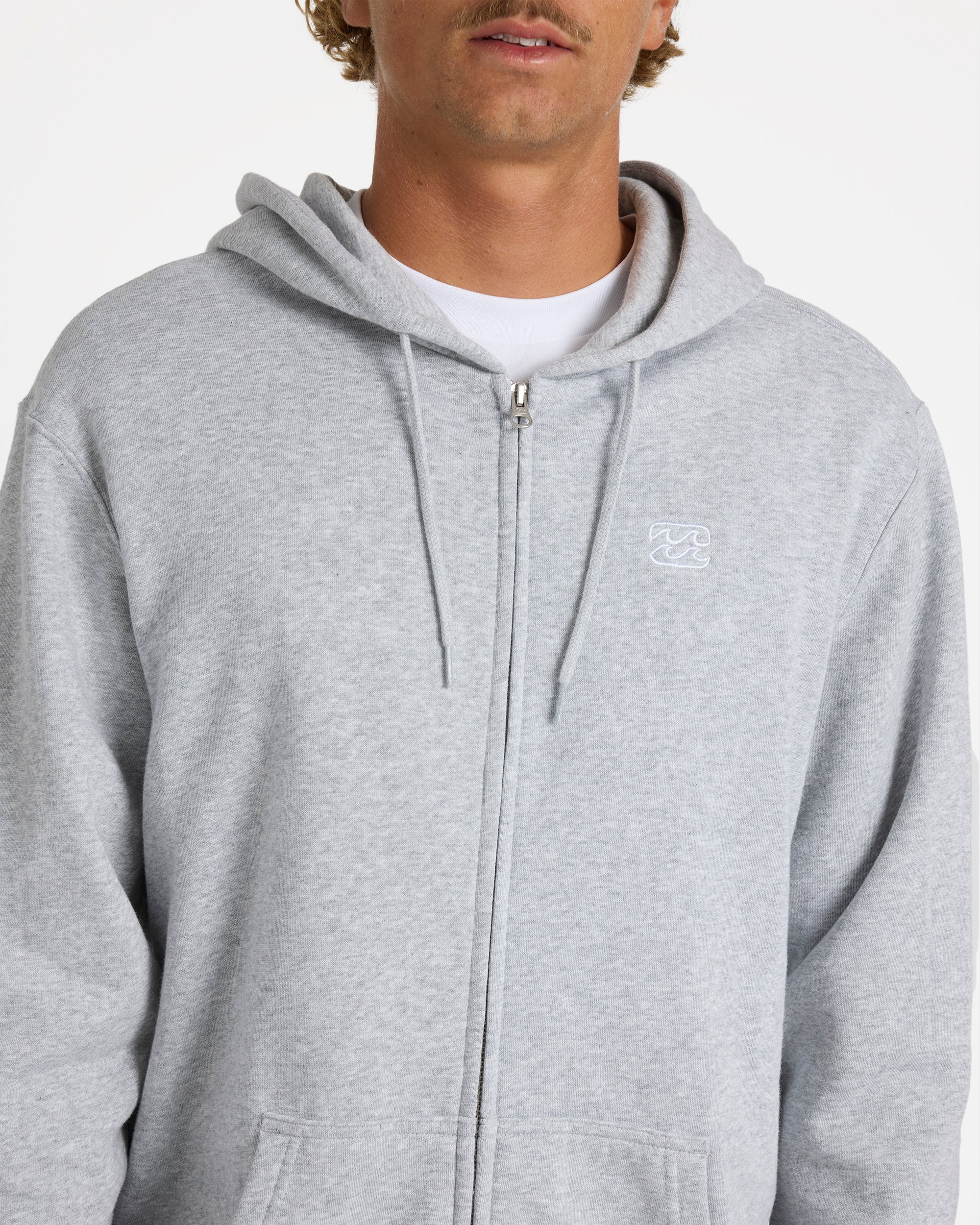 Mens Premium Wave Washed Zip Up Hoodie - Image 4