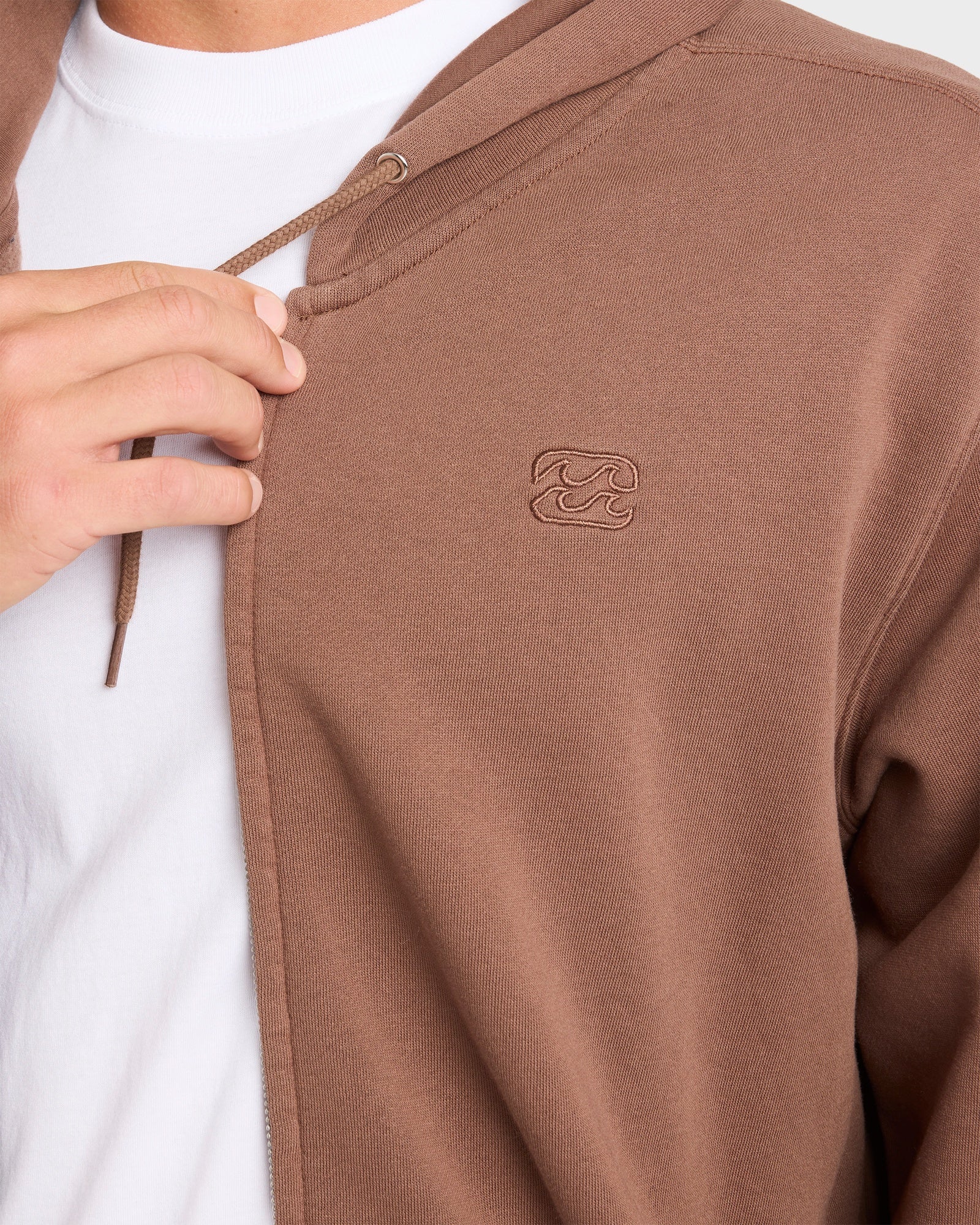 Mens Premium Wave Wash Zip Up Hoodie - Image 4