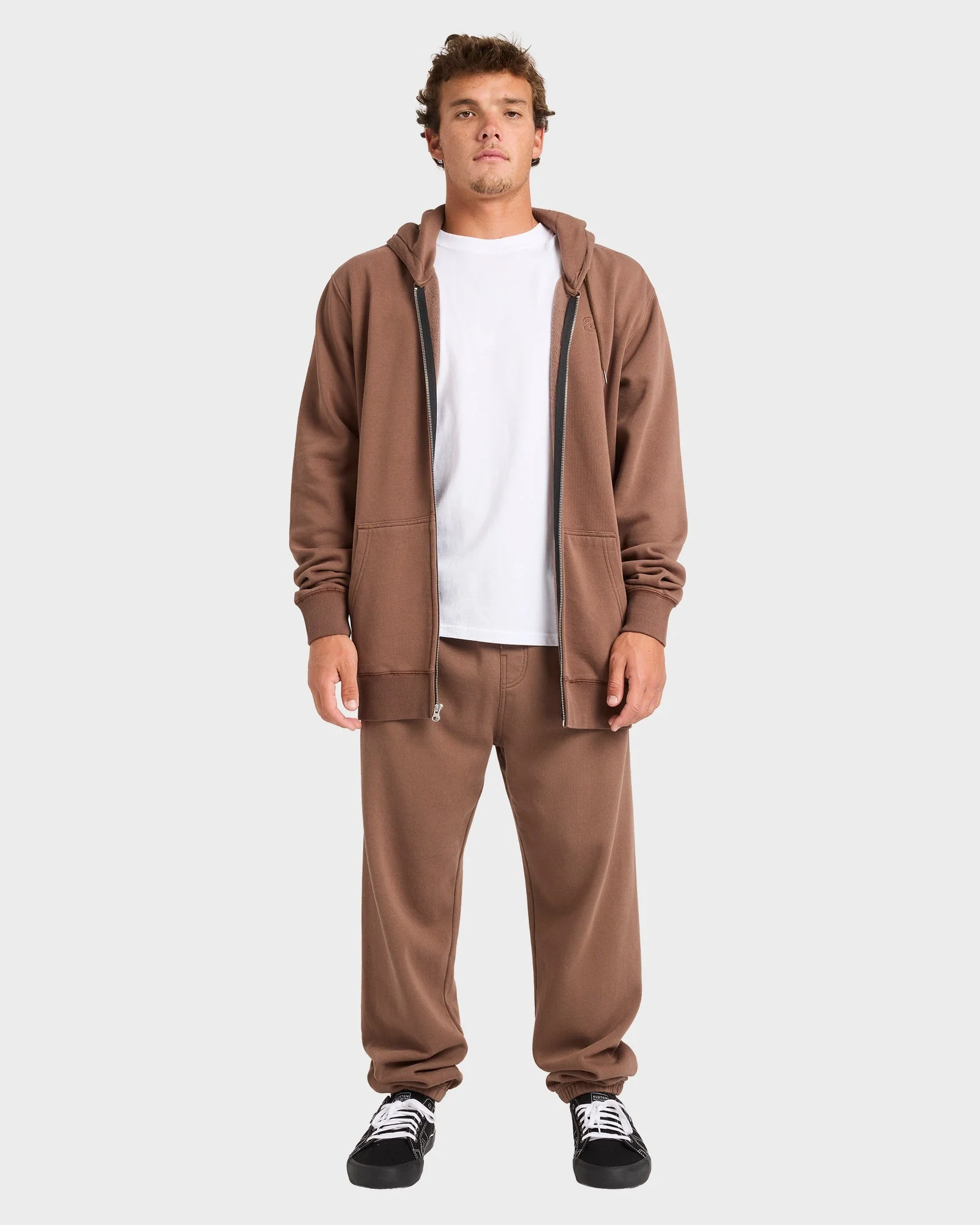 Mens Premium Wave Wash Zip Up Hoodie - Image 5