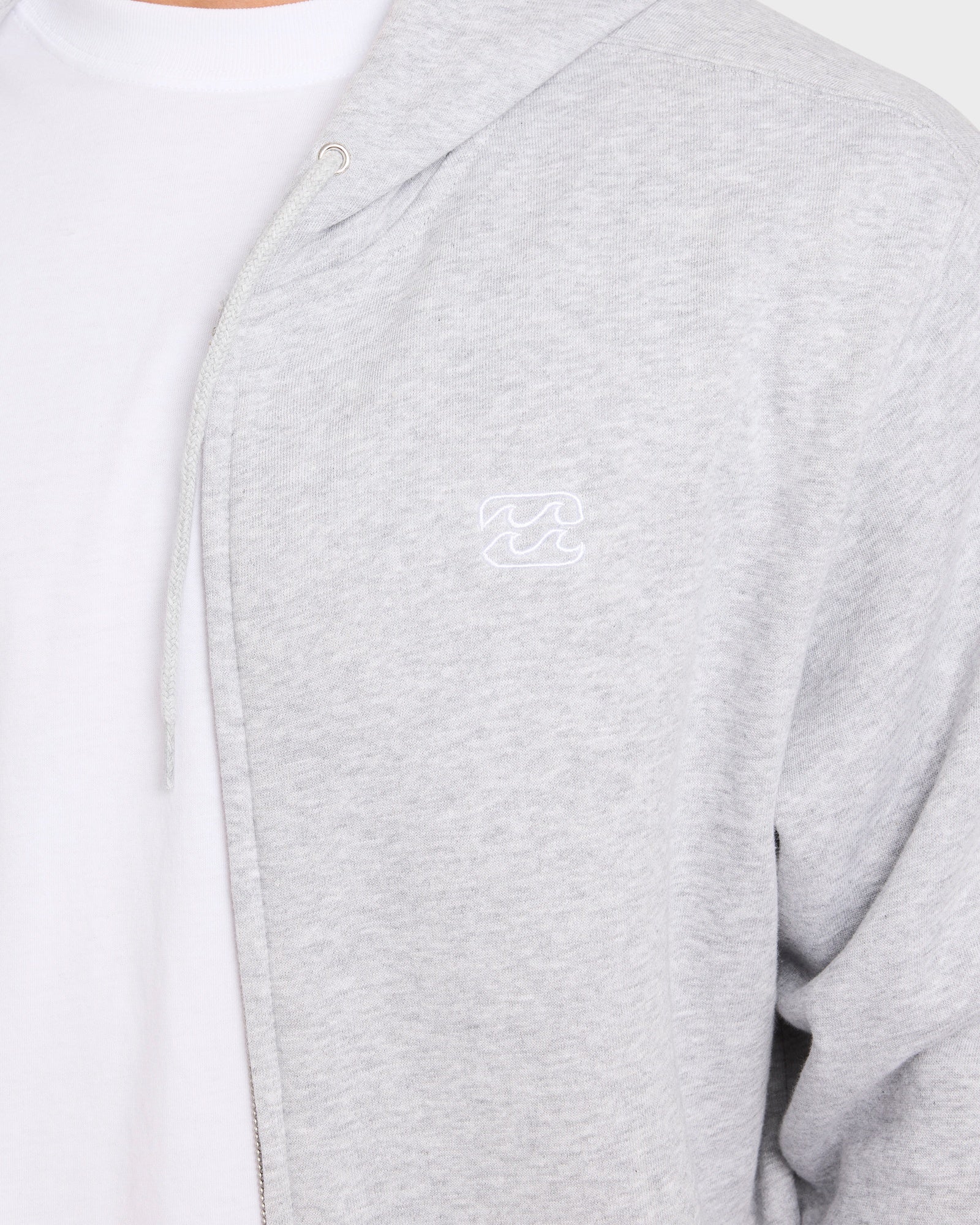 Mens Premium Wave Wash Zip Up Hoodie - Image 4
