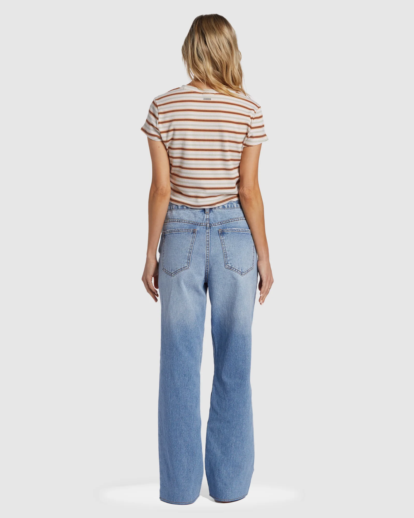 Womens Rachel Low Waist Denim Pants - Image 3