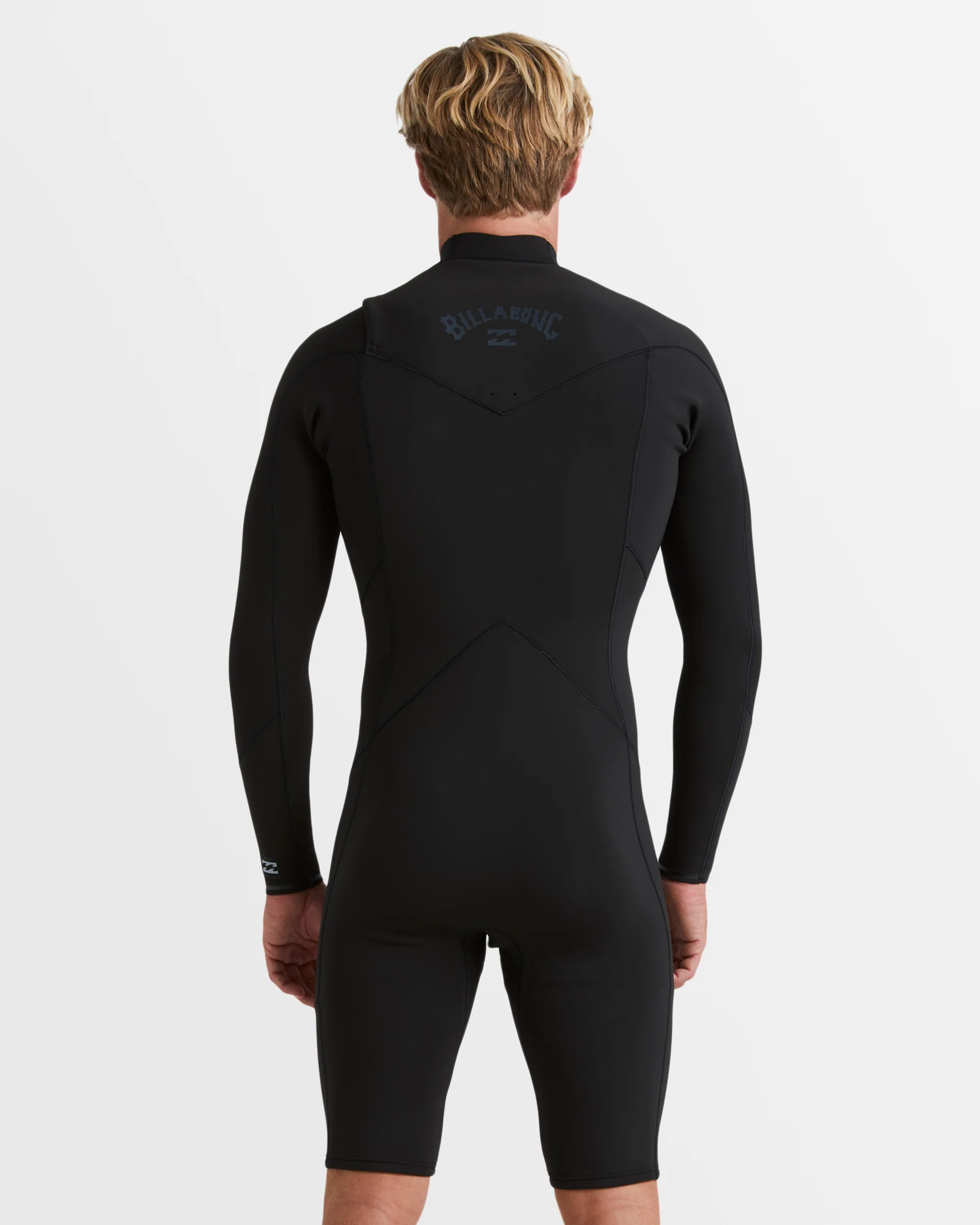 Mens Revolution Natural Chest Zip Long Sleeve Springsuit - Image 3