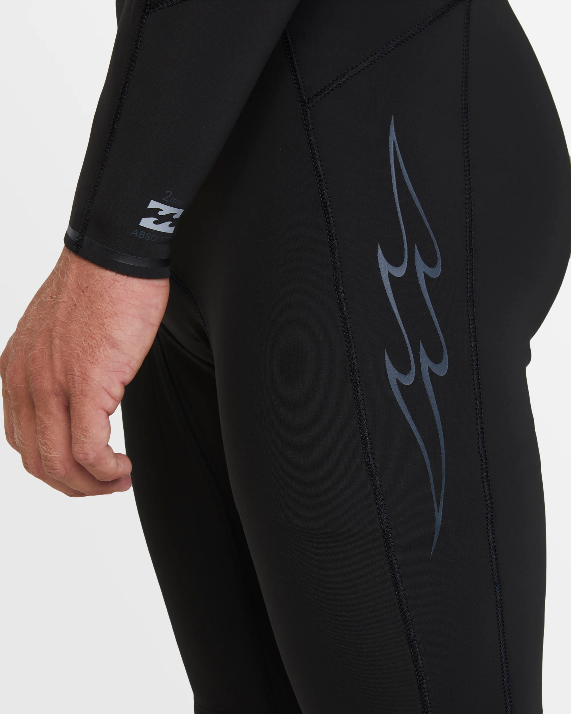 Mens Revolution Natural Chest Zip Long Sleeve Springsuit - Image 6
