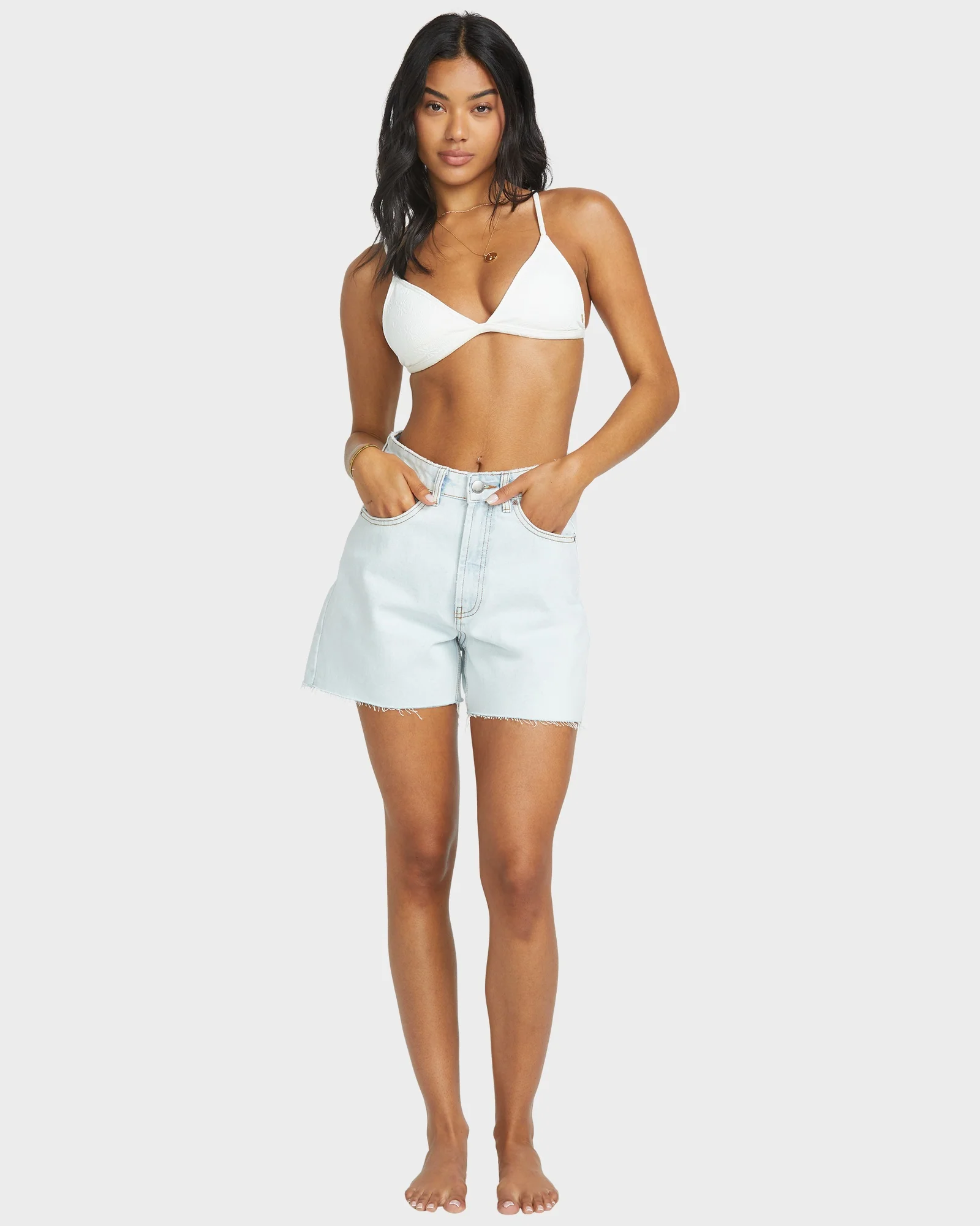 Womens Riley Denim Shorts - Image 5