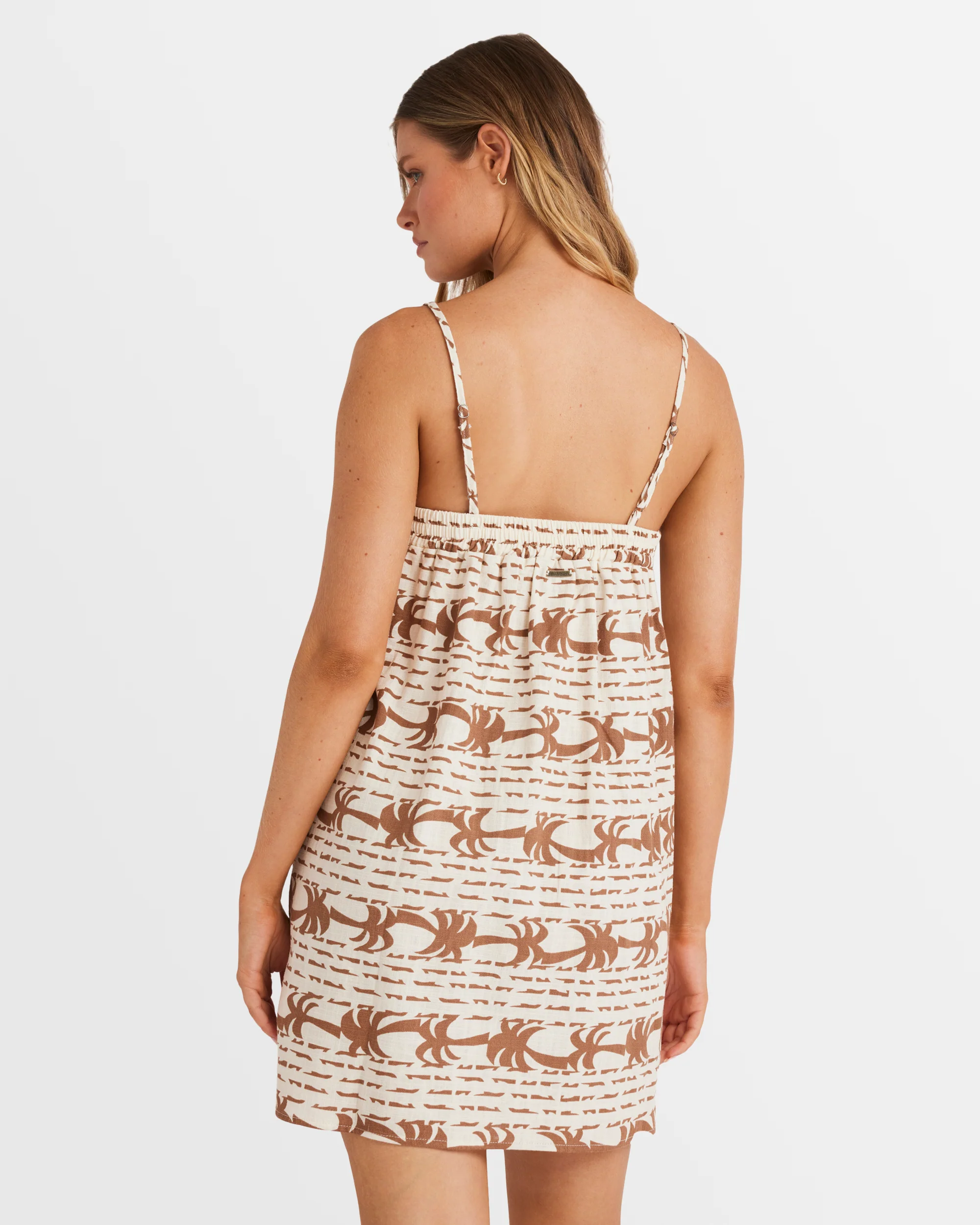 Womens Row Of Palms Mini Dress - Image 4
