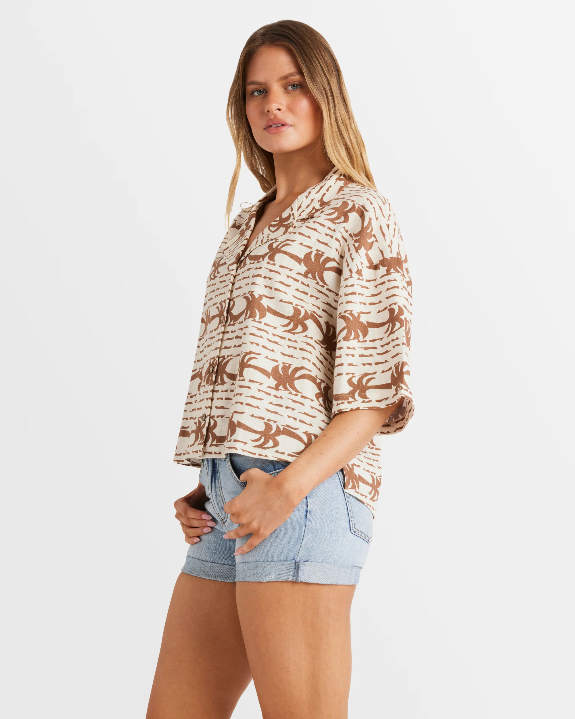 Womens Row Of Palms Shirt - Image 2