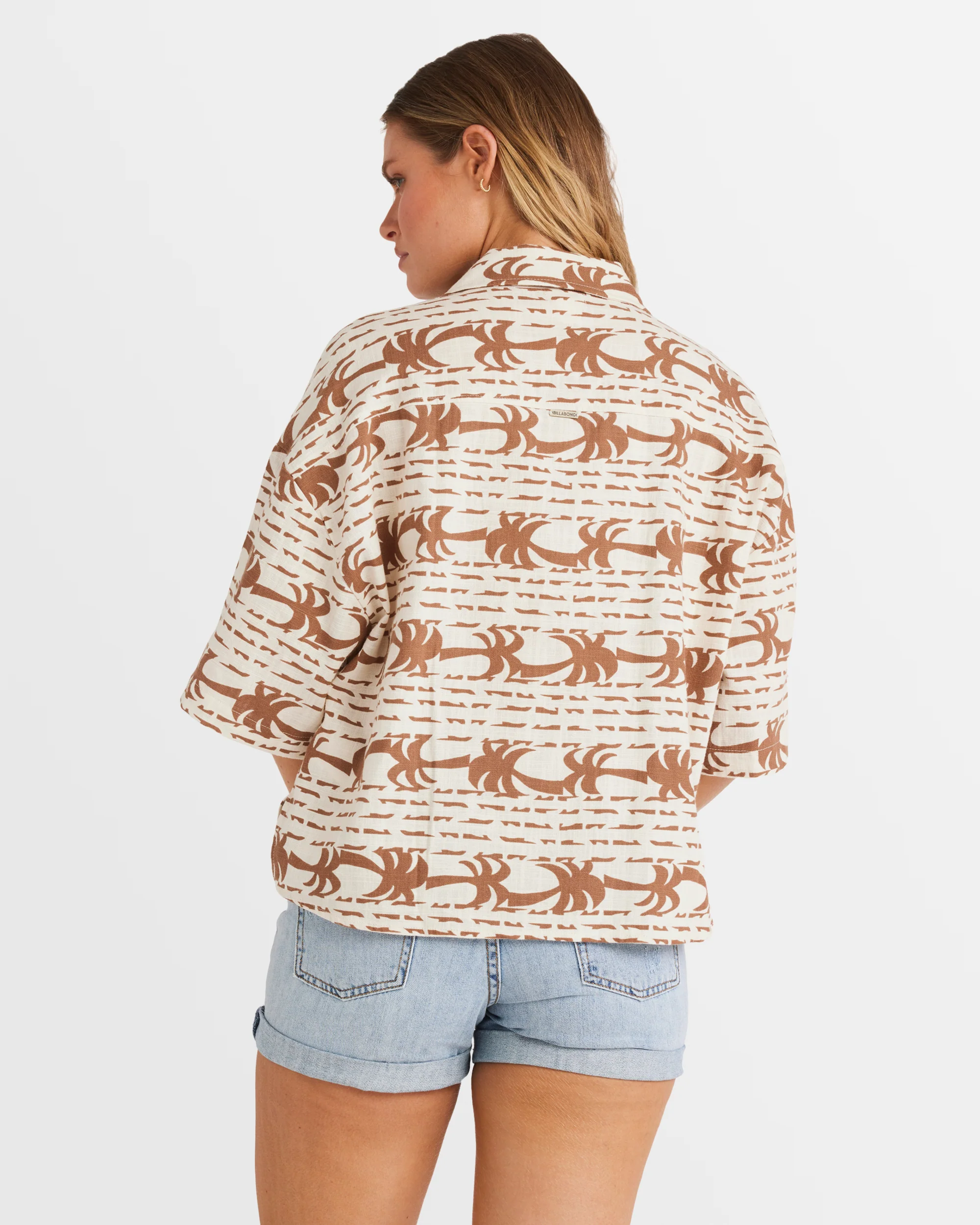 Womens Row Of Palms Shirt - Image 3
