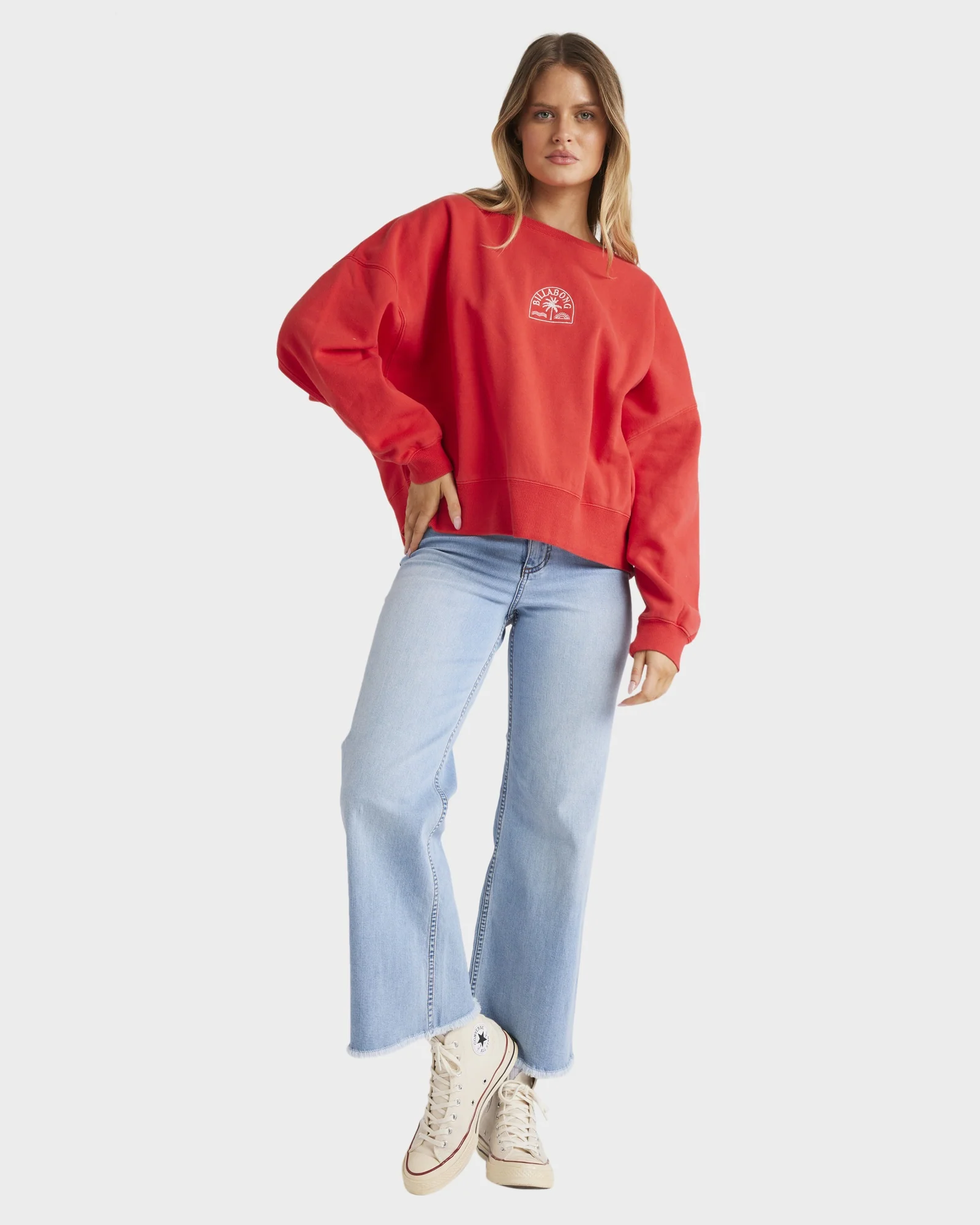 Womens Salty Babe Cabo Crew Neck - Image 5