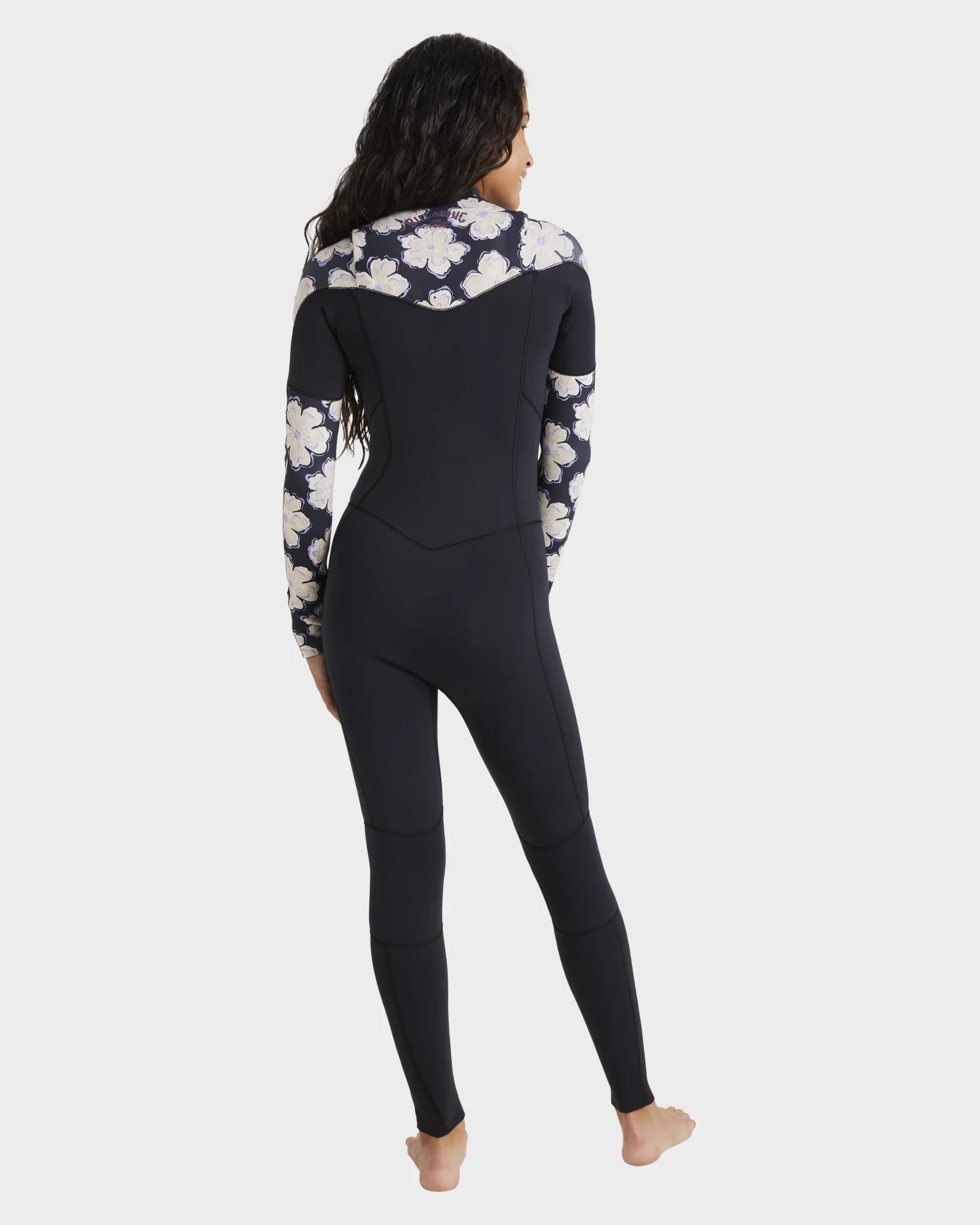 Girls 8-14 3/2mm Salty Dayz Natural Chest Zip Steamer Wetsuit - Image 3