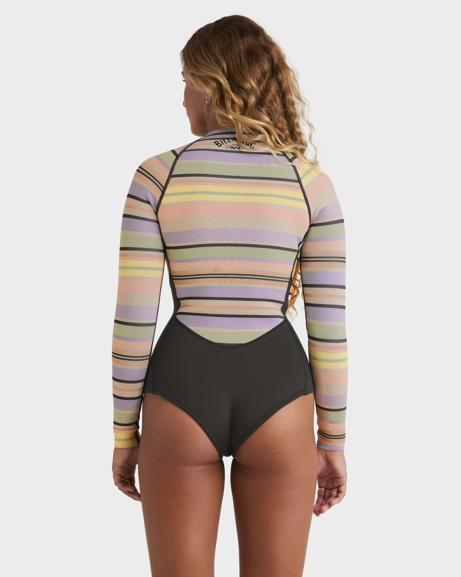 Womens Salty Dayz Natural Long Sleeve Springsuit - Image 4