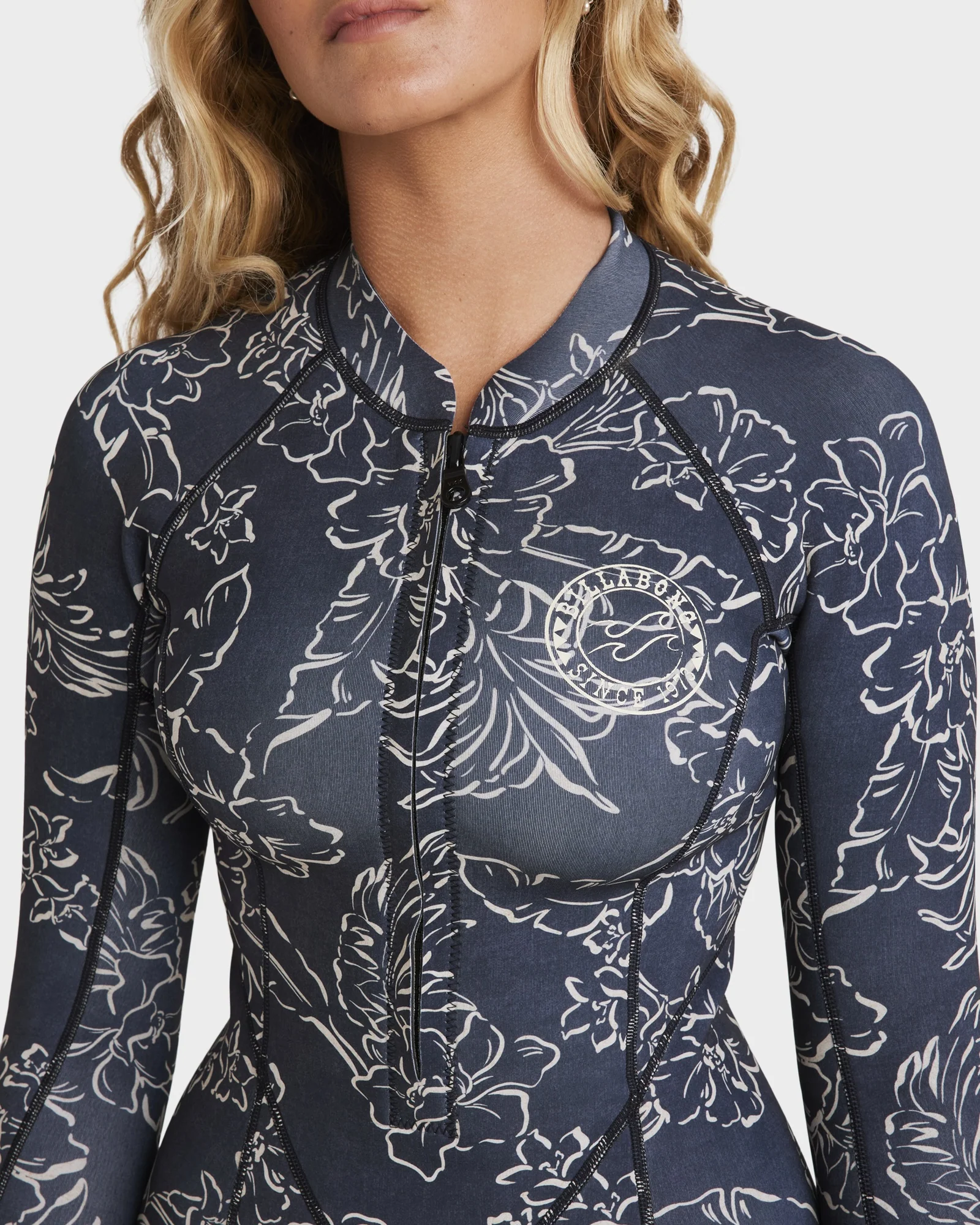 Womens Salty Dayz Natural Long Sleeve Springsuit - Image 5