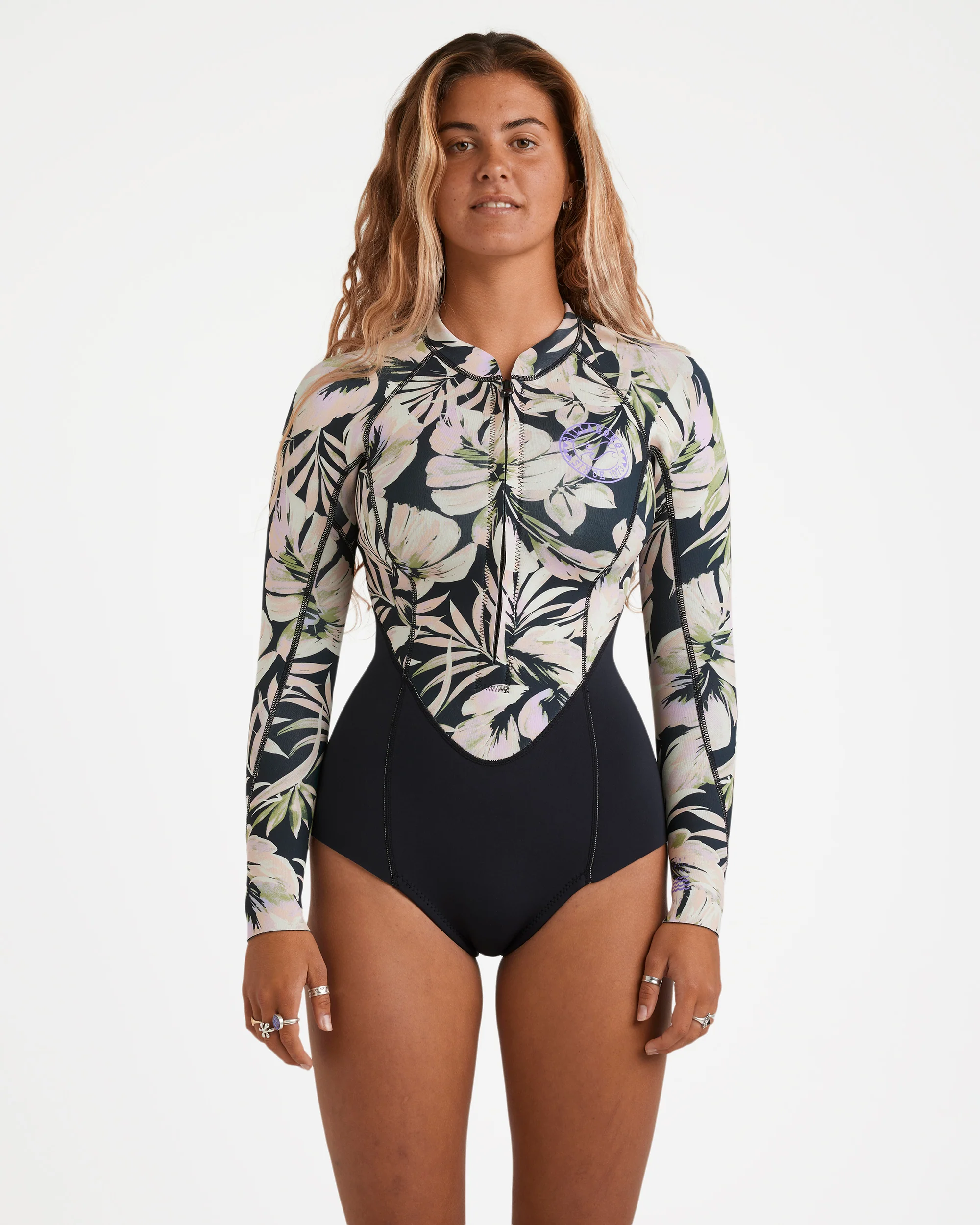Womens 2/2mm Salty Dayz Natural Long Sleeve Springsuit