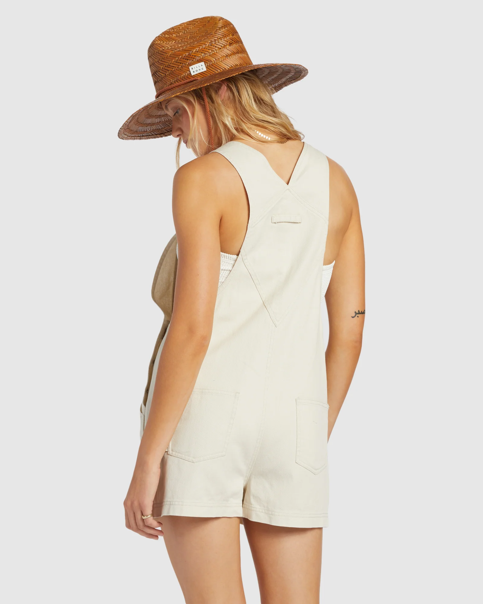 Womens Sand Canyon Denim Overalls - Image 3