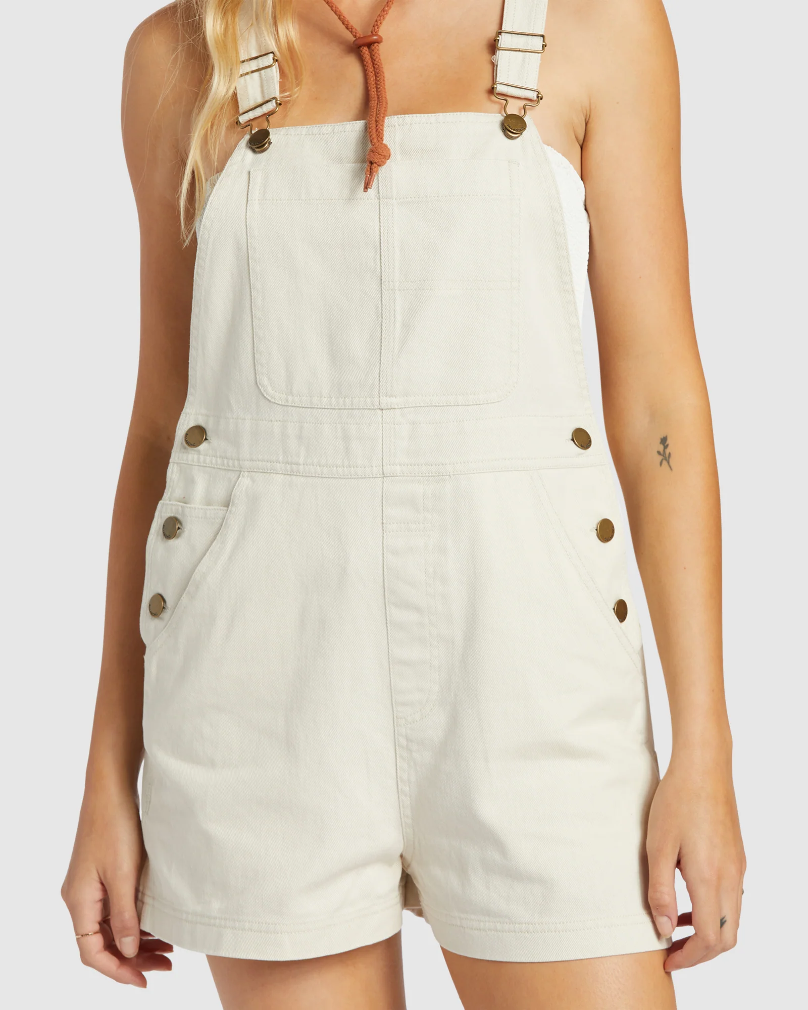 Womens Sand Canyon Denim Overalls - Image 4