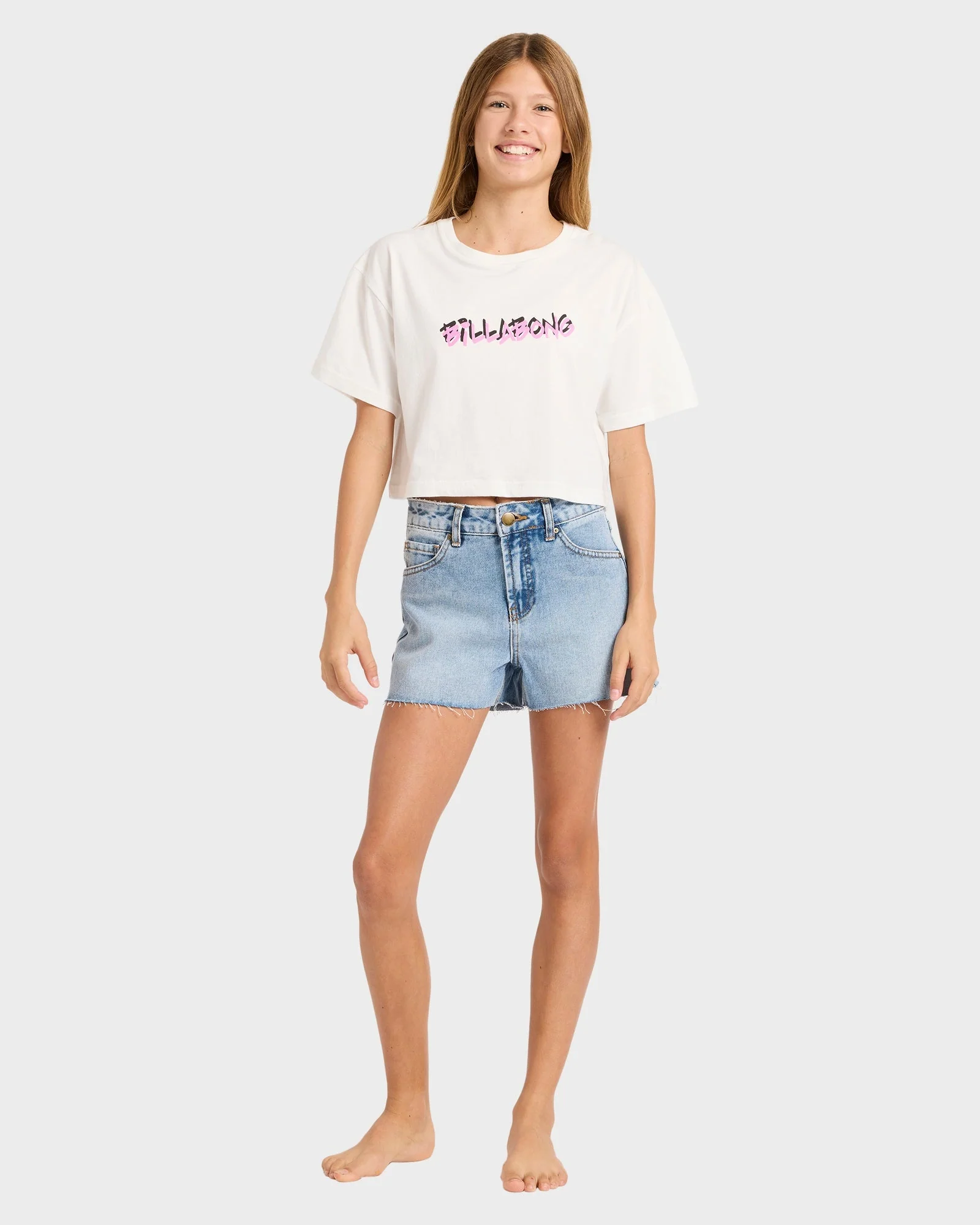 Girls 6-14 Say My Name Crop T-Shirt - Image 5