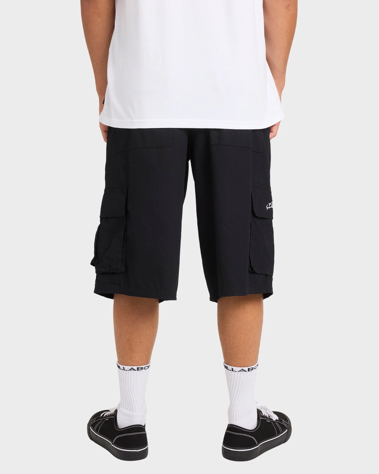 Mens Script Cargo Shorts - Image 2