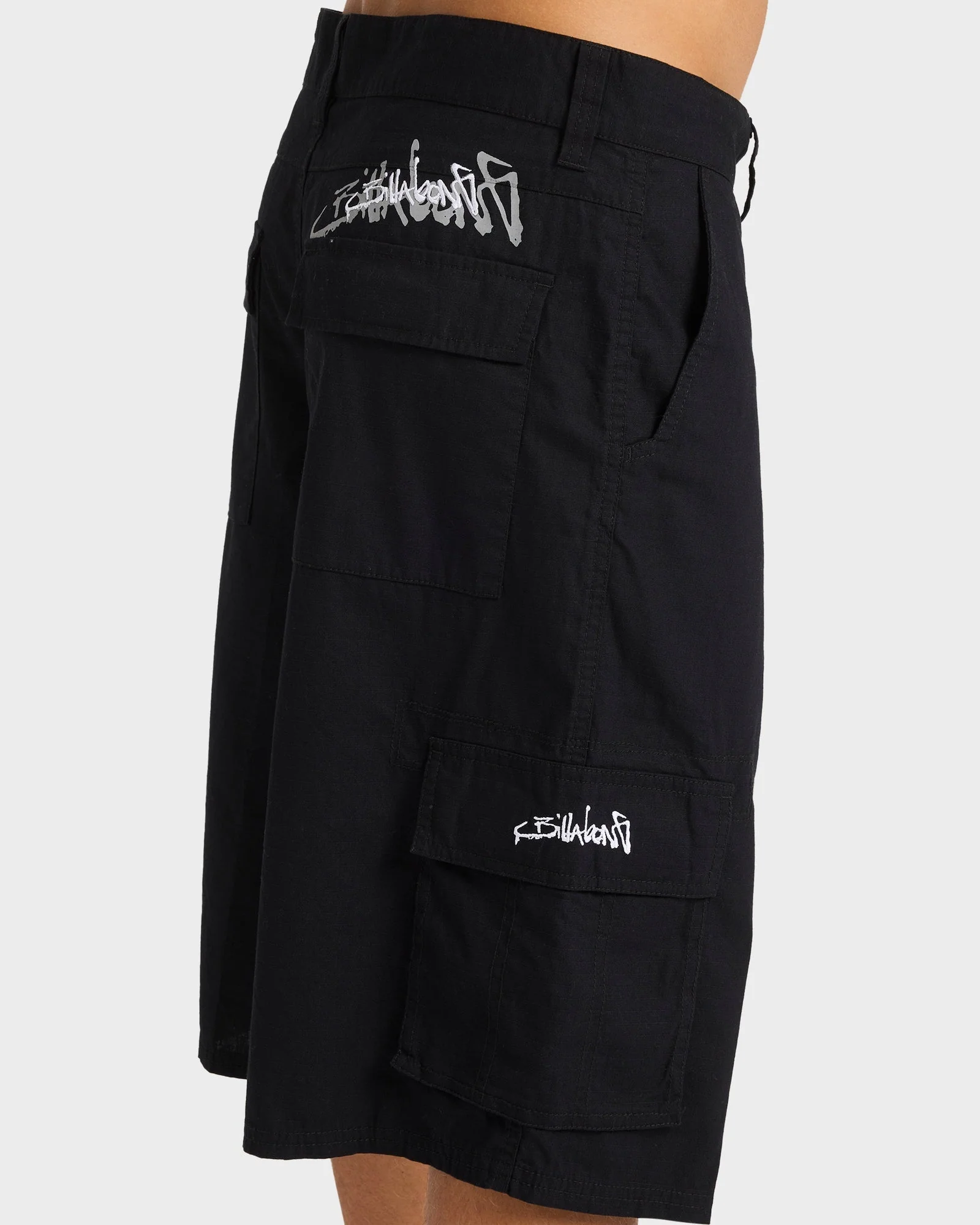 Mens Script Cargo Shorts - Image 4