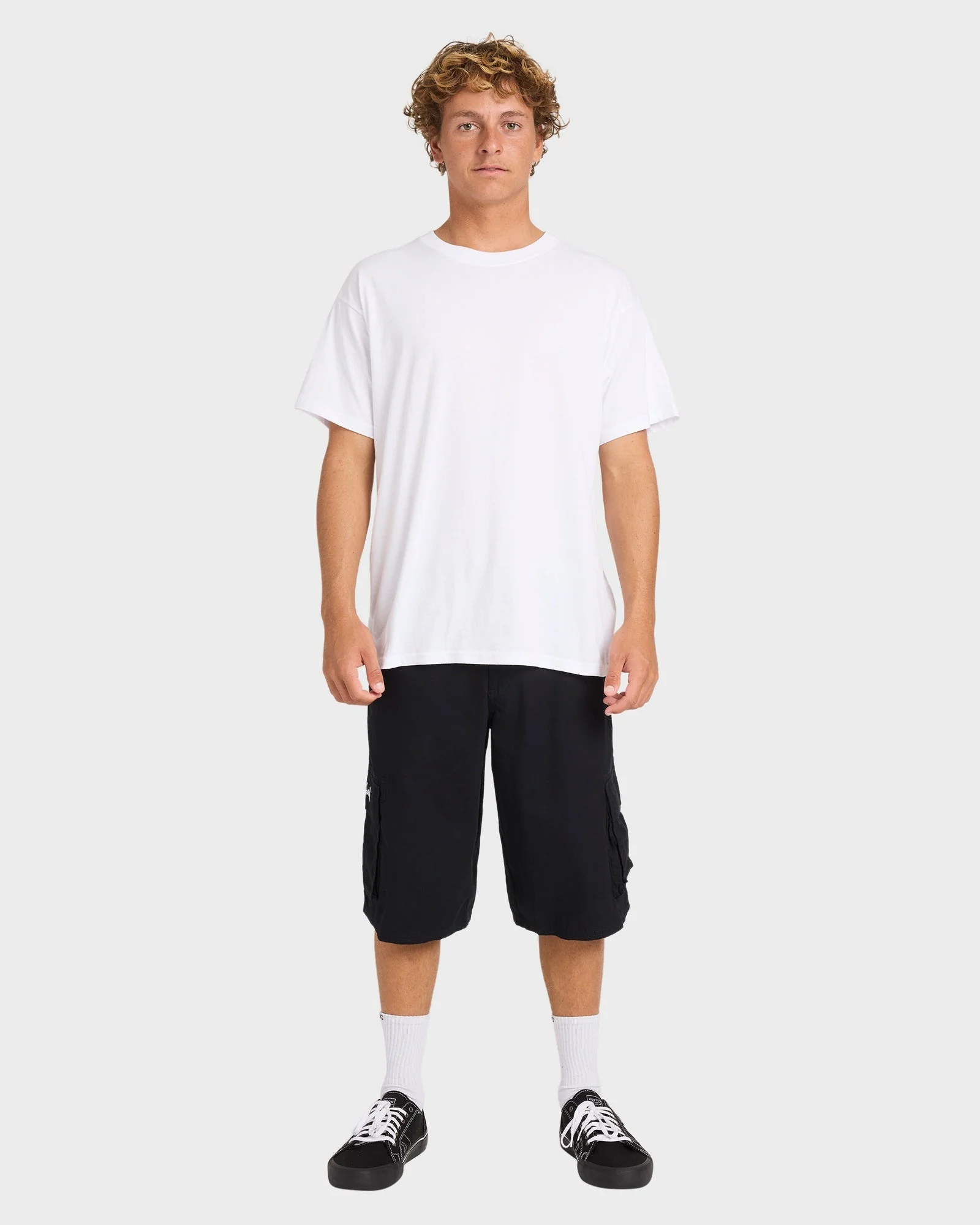 Mens Script Cargo Shorts - Image 5