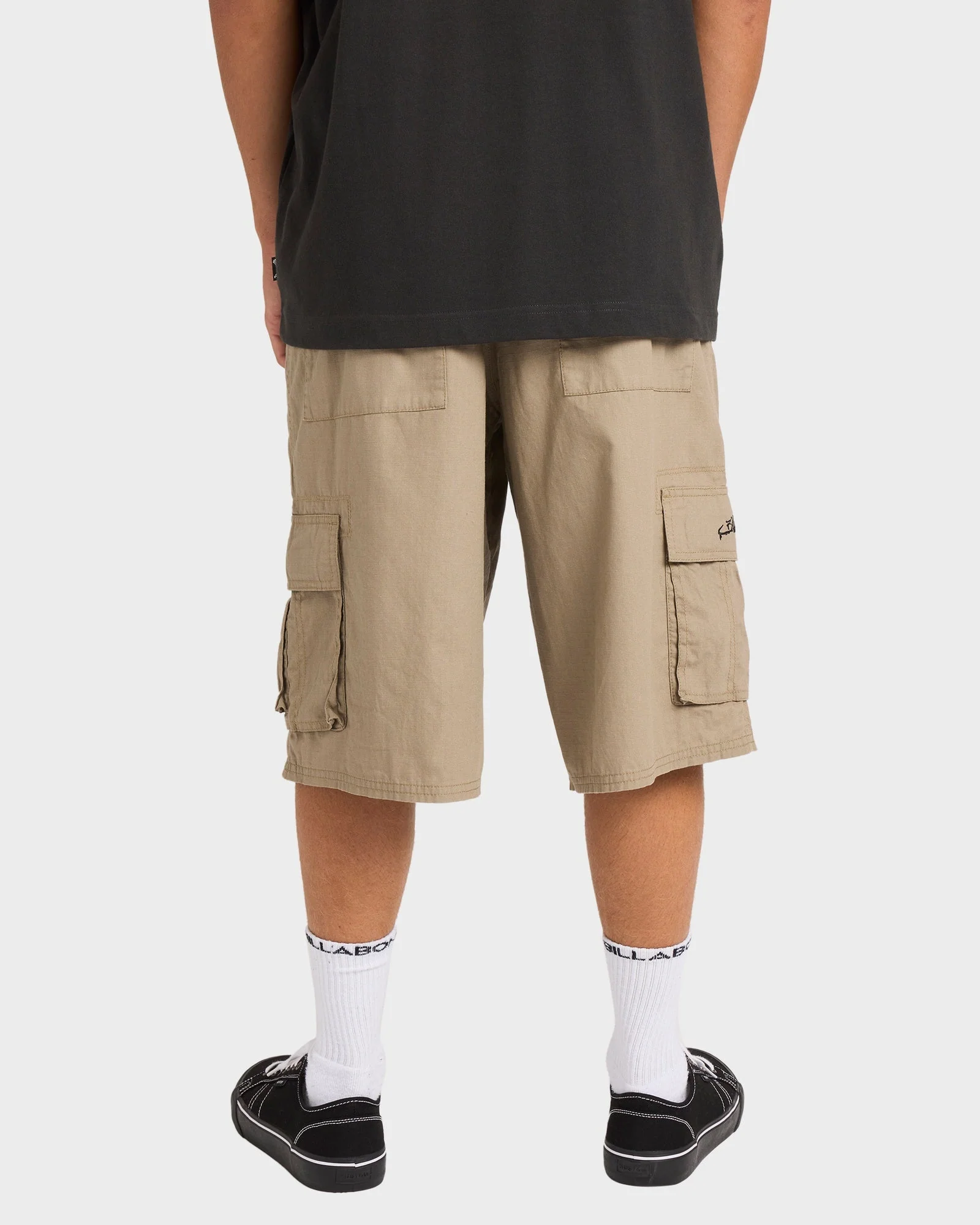 Mens Script Cargo Shorts - Image 2