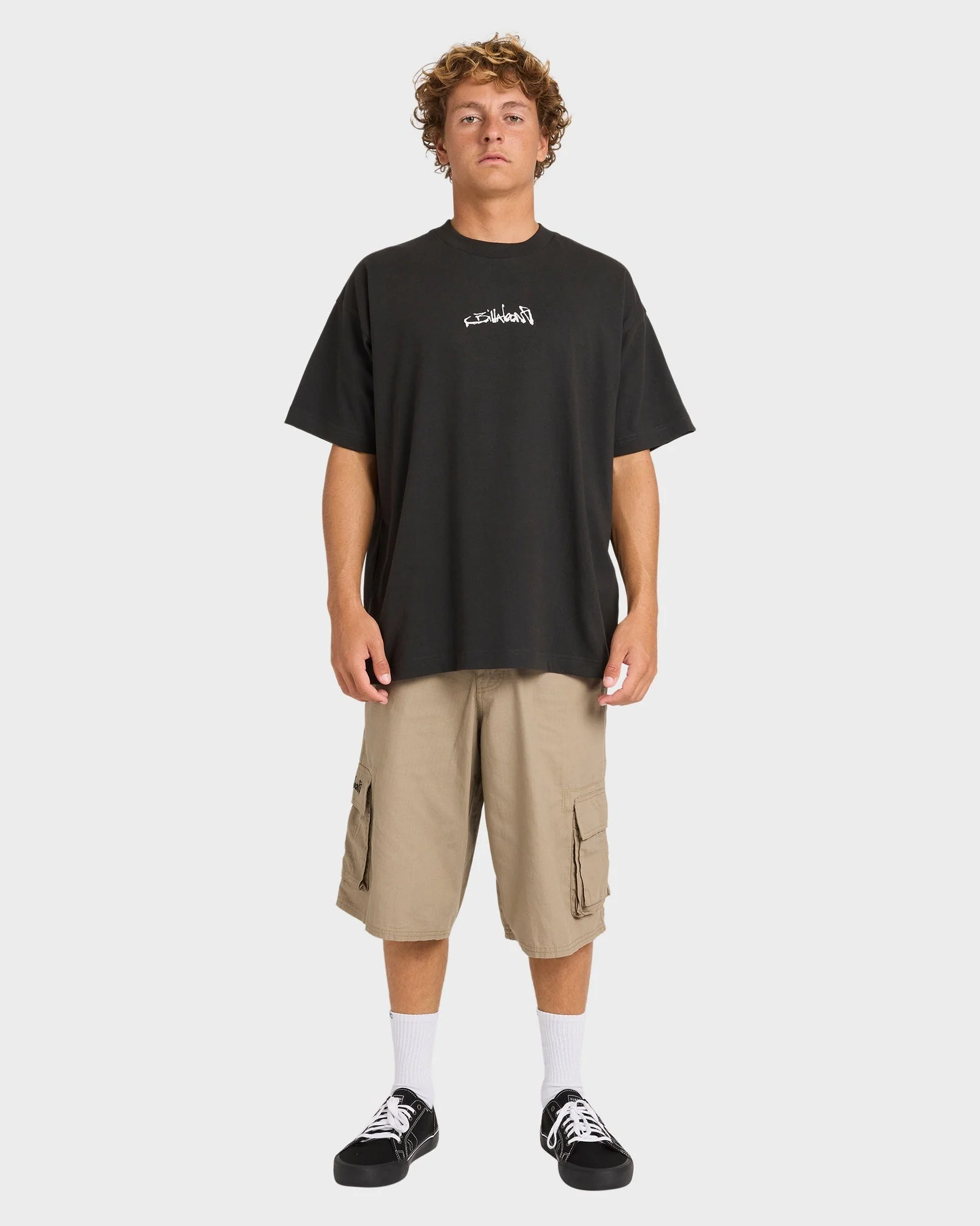 Mens Script Cargo Shorts - Image 5