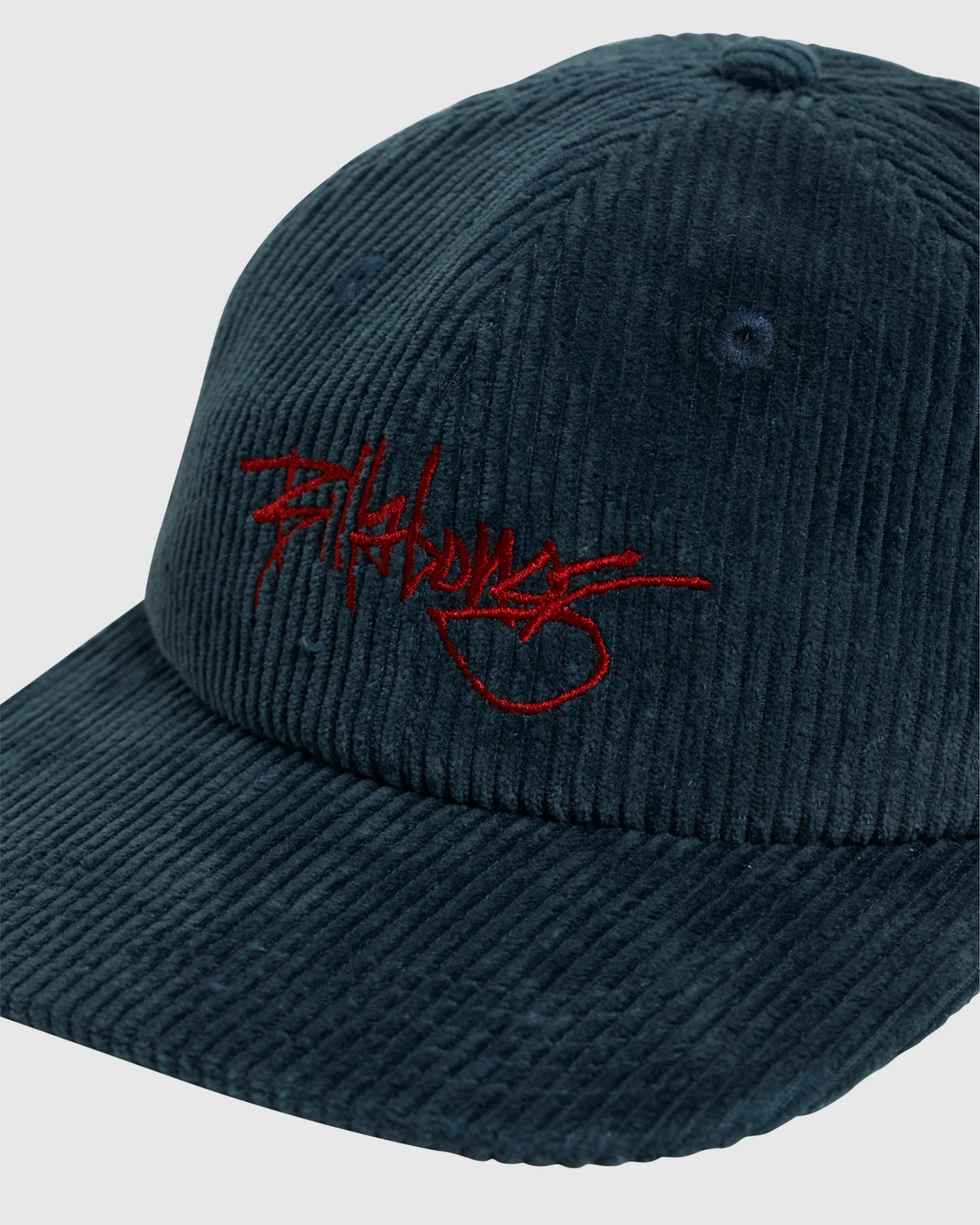 Mens Script Corduroy Snapback Cap - Image 5