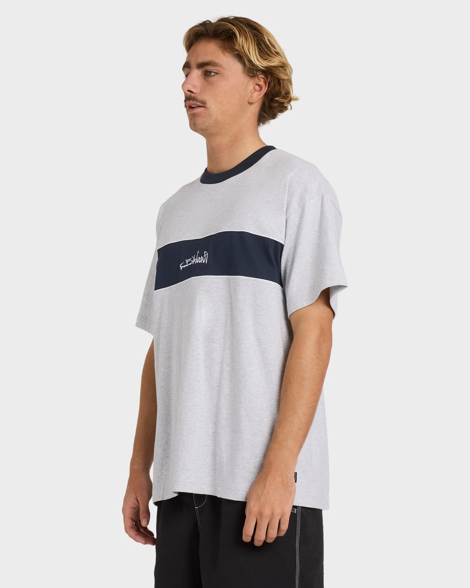 Mens Script Panel T-Shirt - Image 3
