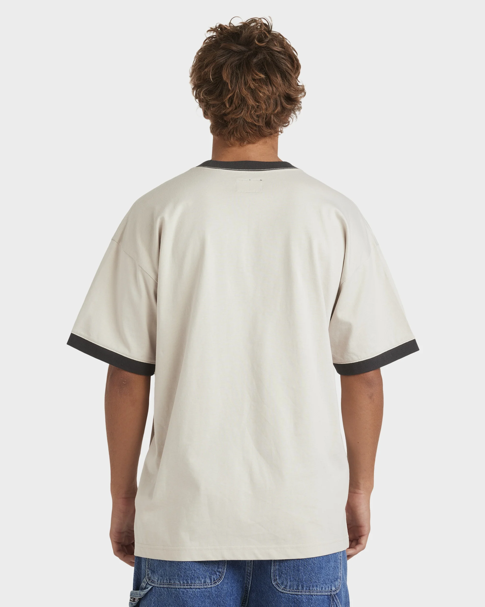 Mens Script Ringer T-Shirt - Image 2