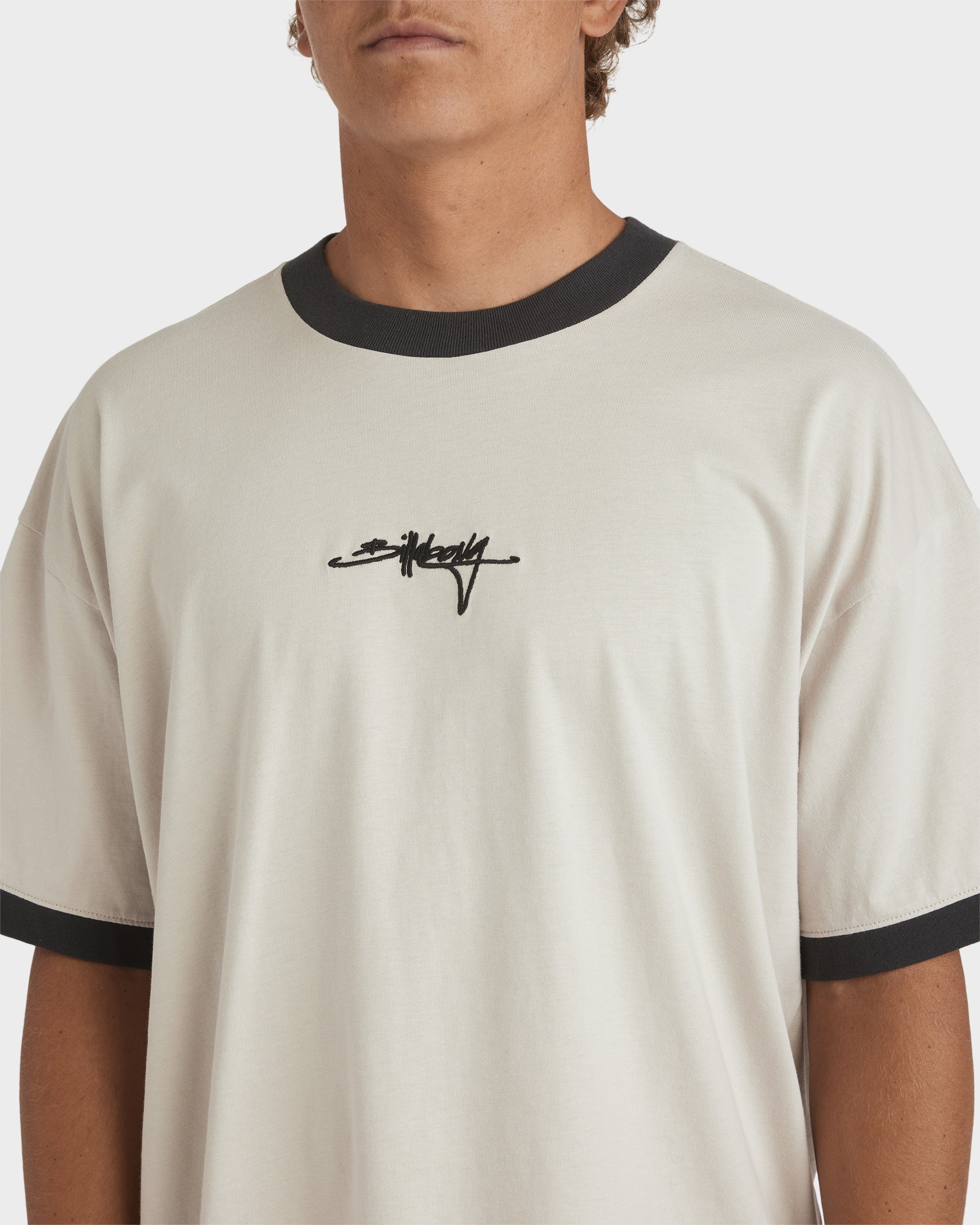 Mens Script Ringer T-Shirt - Image 4