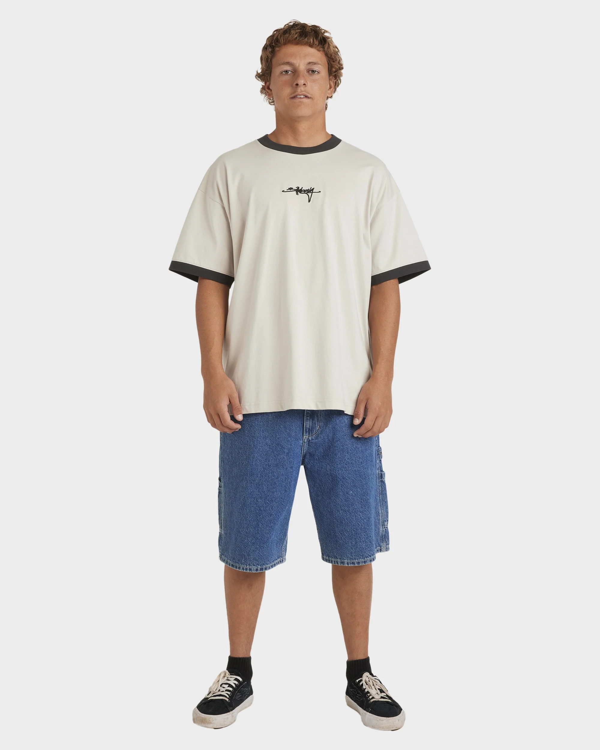 Mens Script Ringer T-Shirt - Image 5