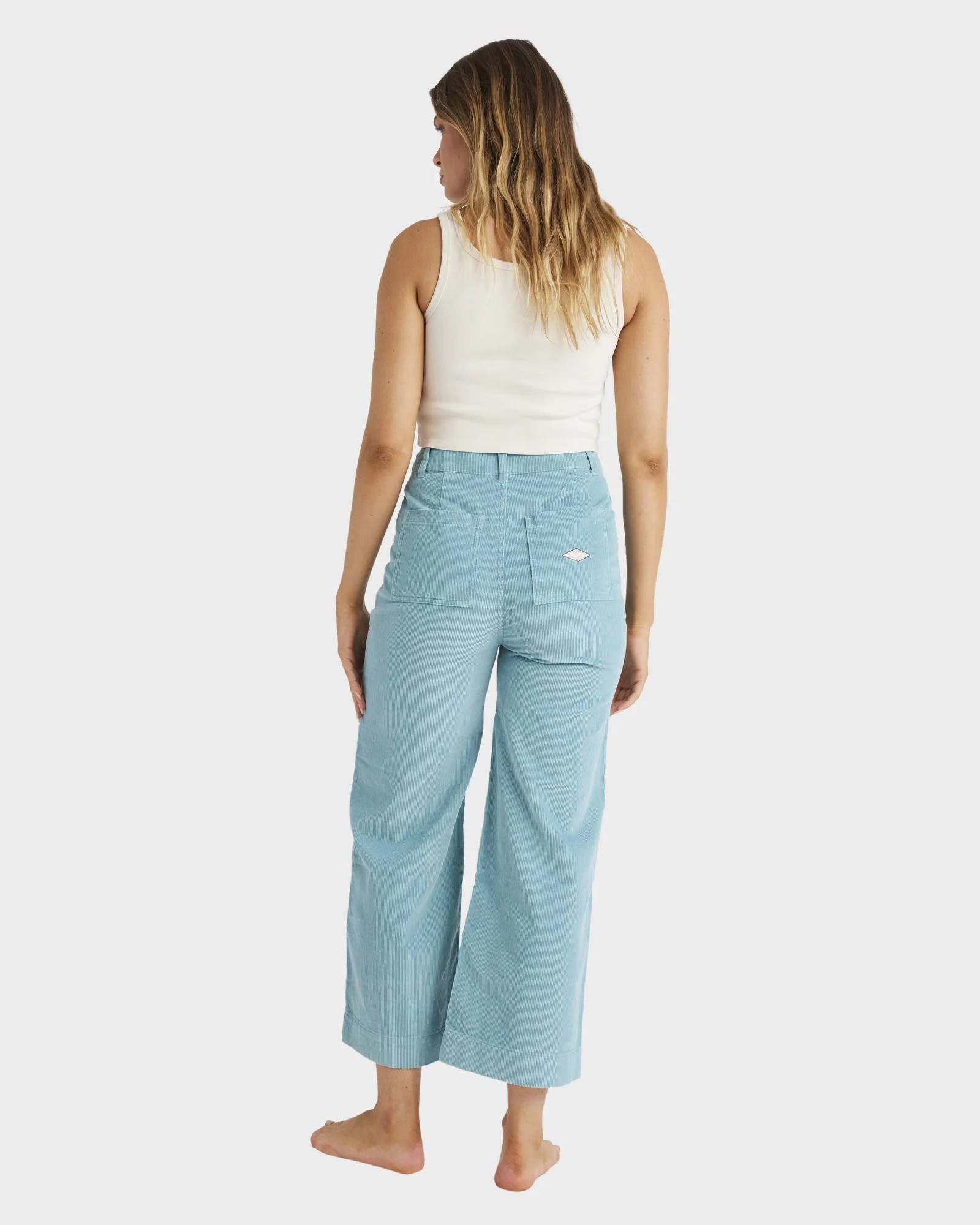 Womens Sea Tone Corduroy Pants - Image 3