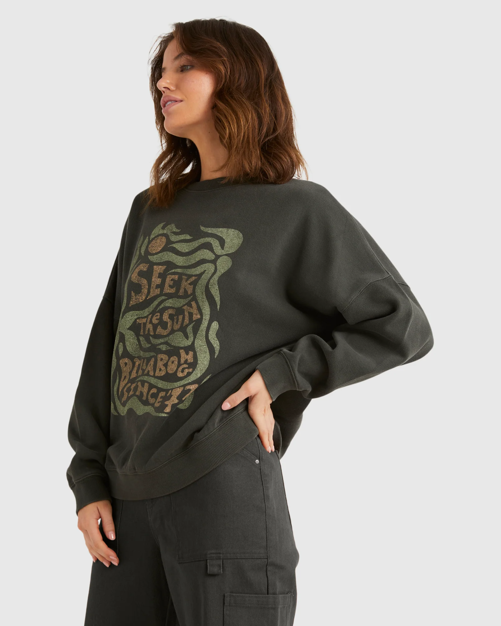 Womens Seek The Sun Crew Neck - Image 2