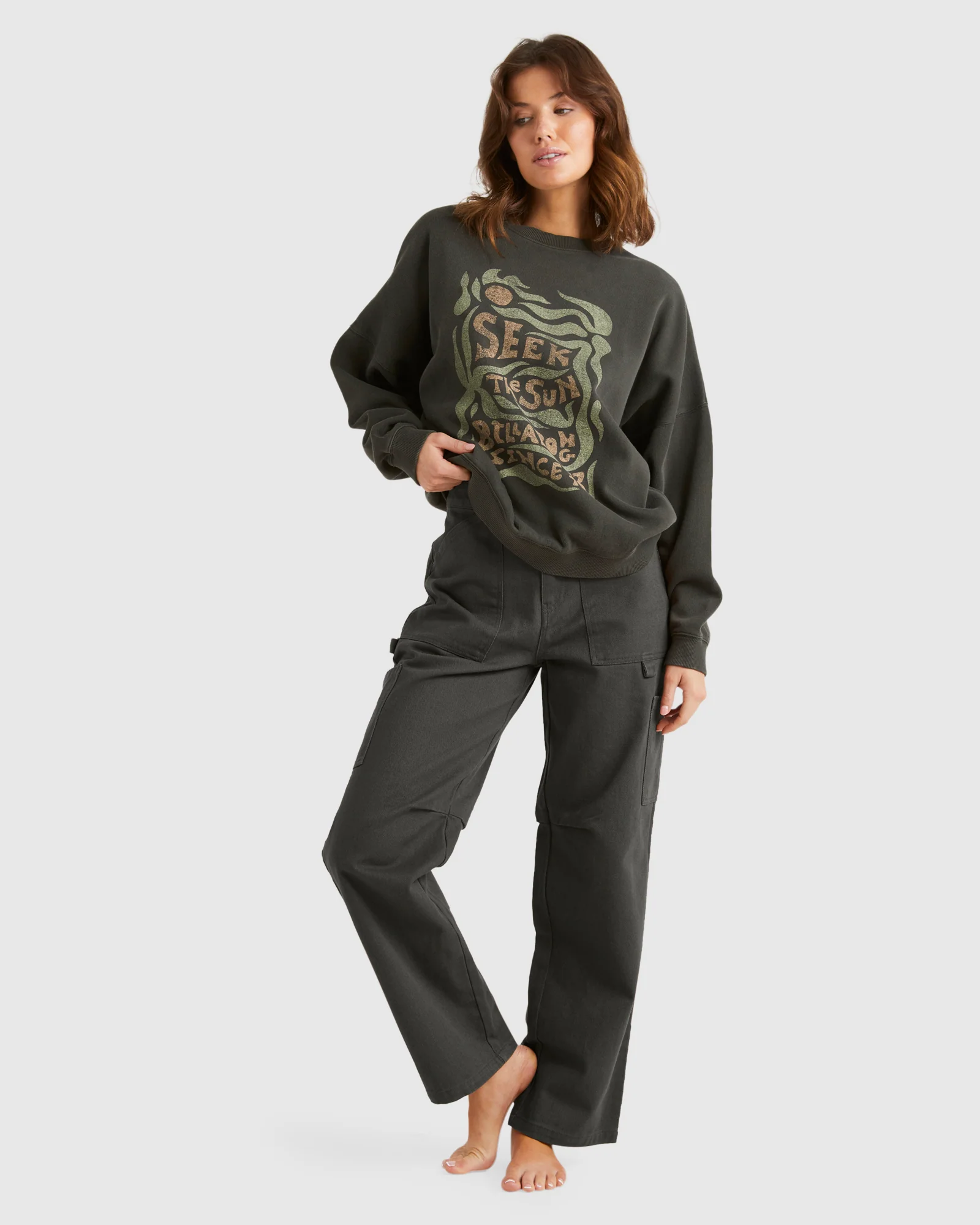 Womens Seek The Sun Crew Neck - Image 5