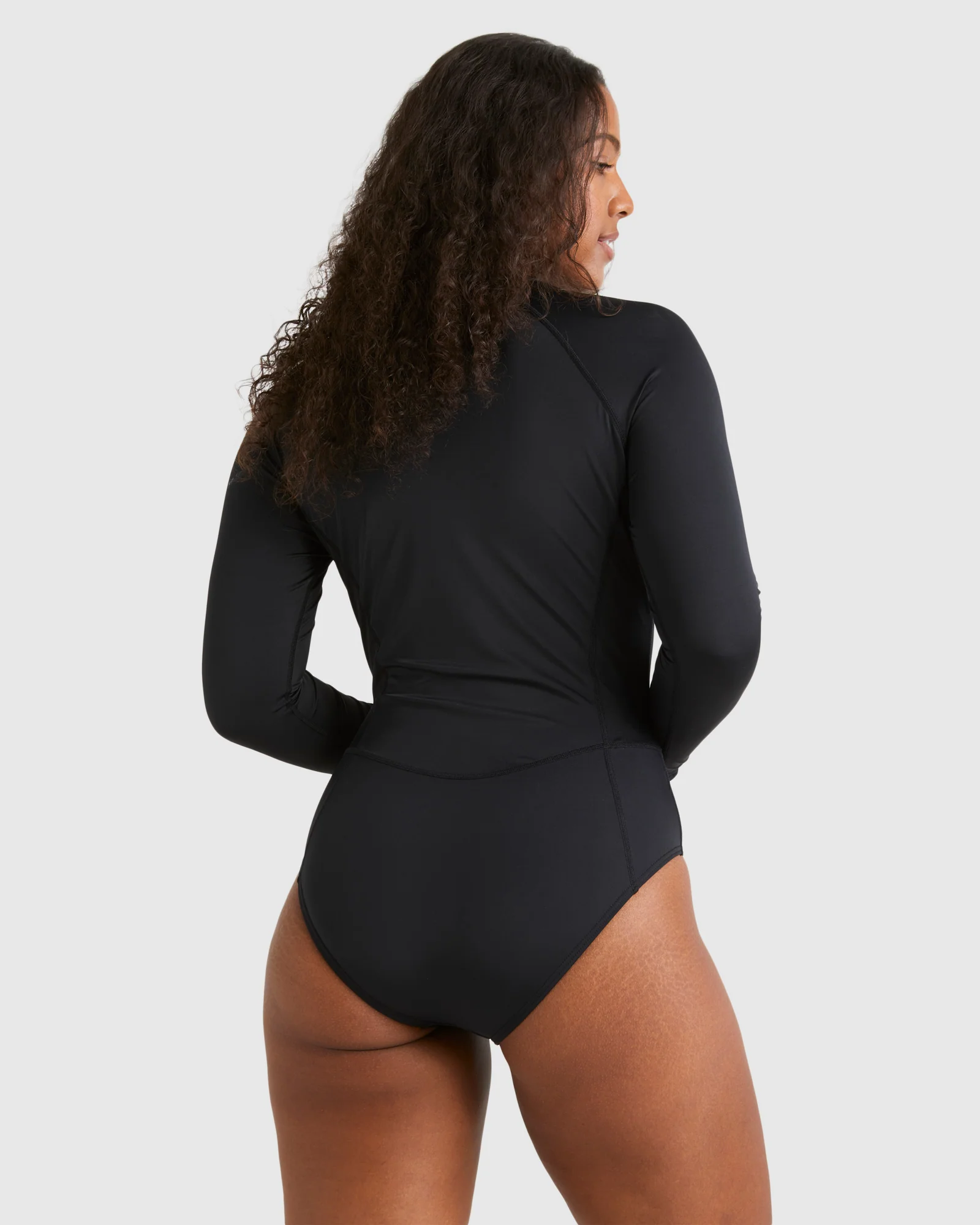 Womens Serene Zip Long Sleeve Rash Vest - Image 2