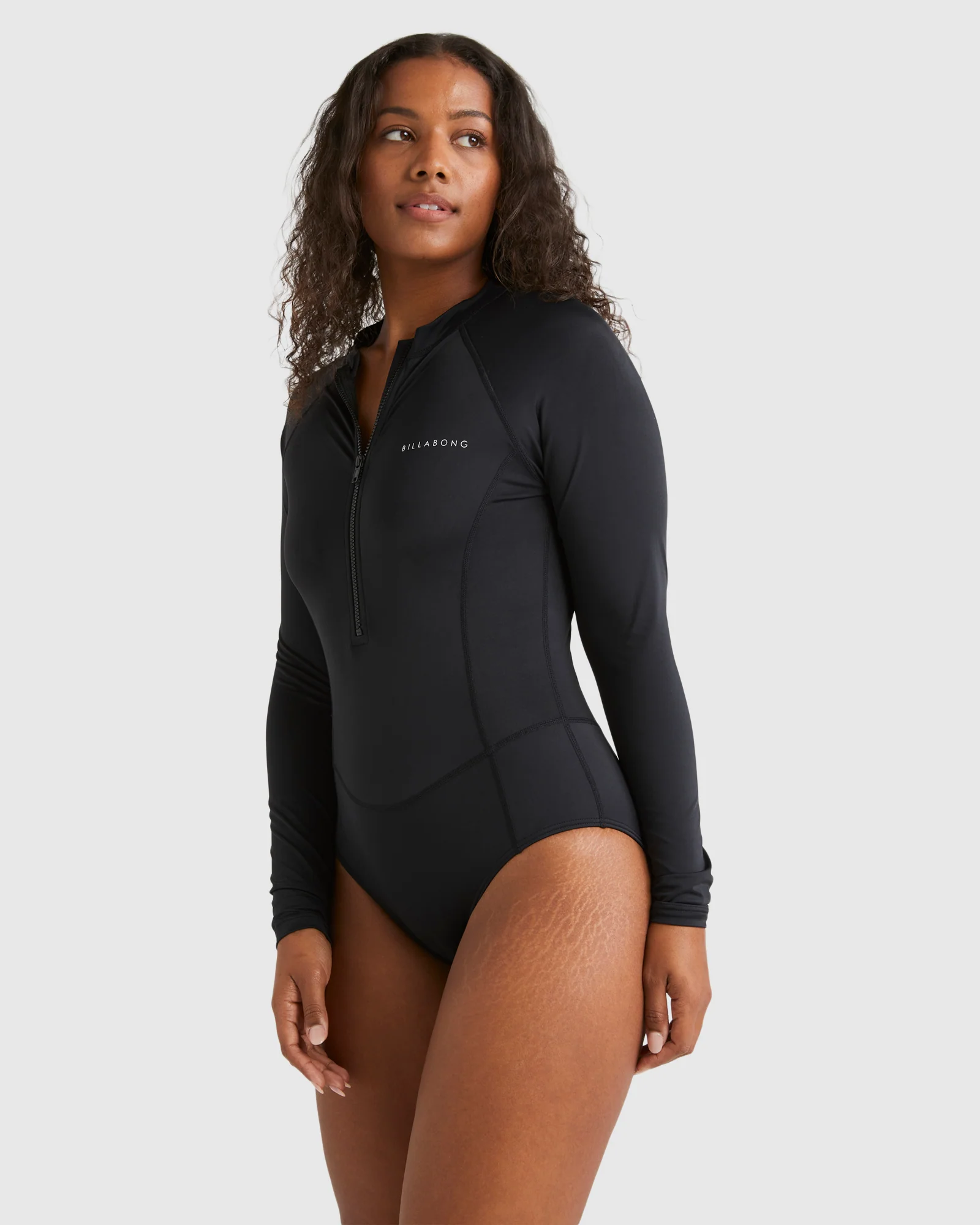 Womens Serene Zip Long Sleeve Rash Vest - Image 3