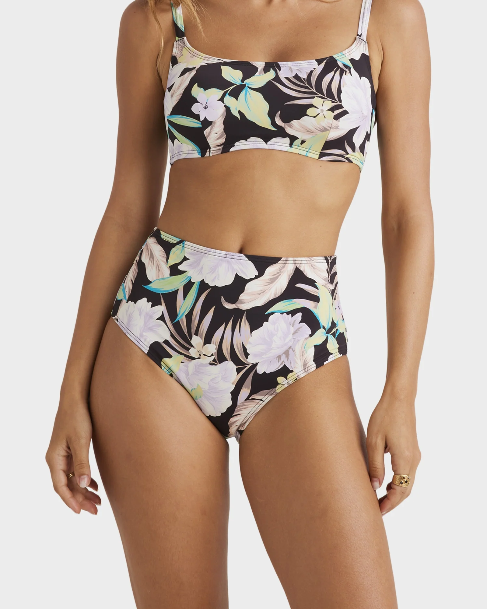 Womens Shadow Tropic High Retro Pant Bikini Bottom - Image 4