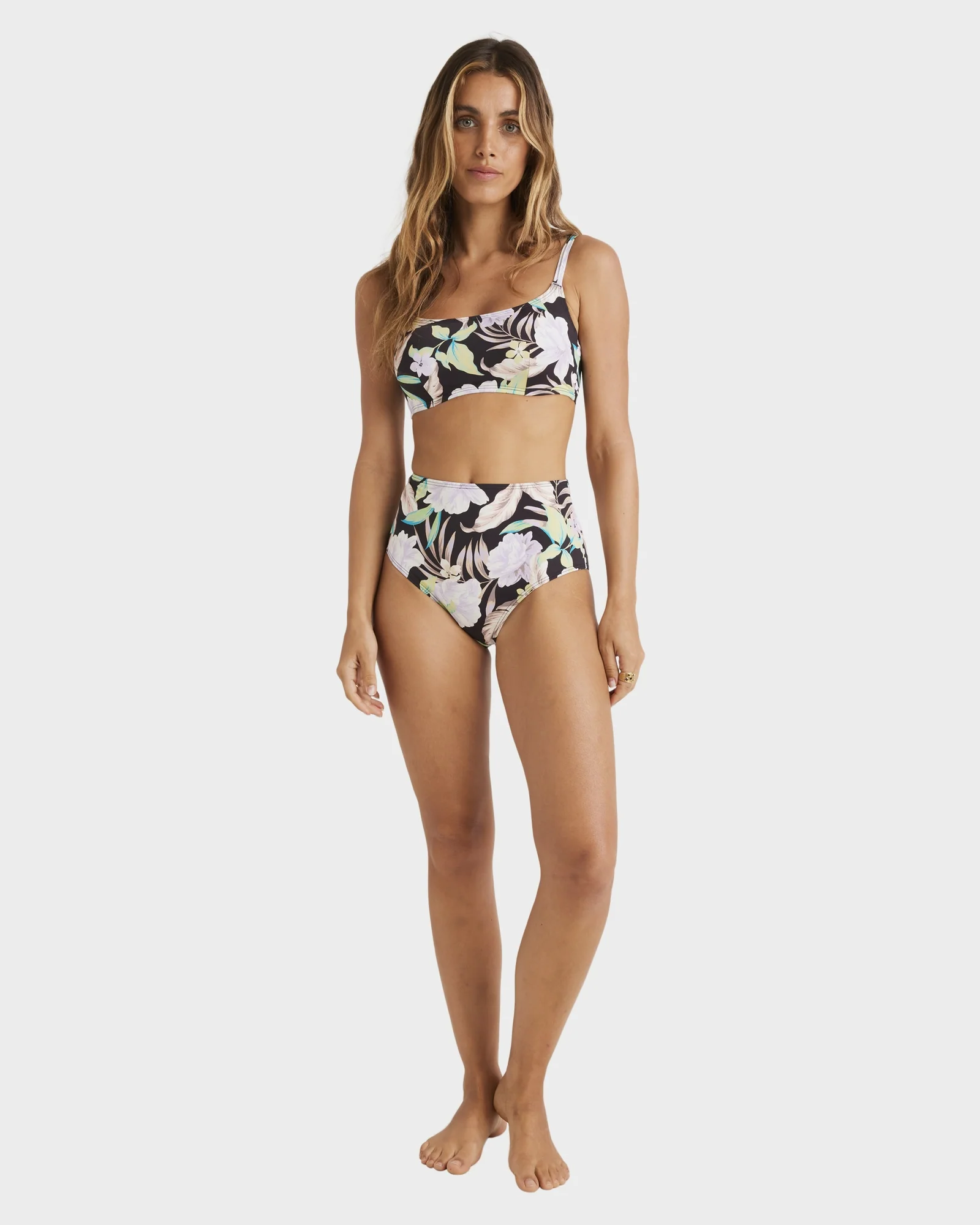 Womens Shadow Tropic High Retro Pant Bikini Bottom - Image 8