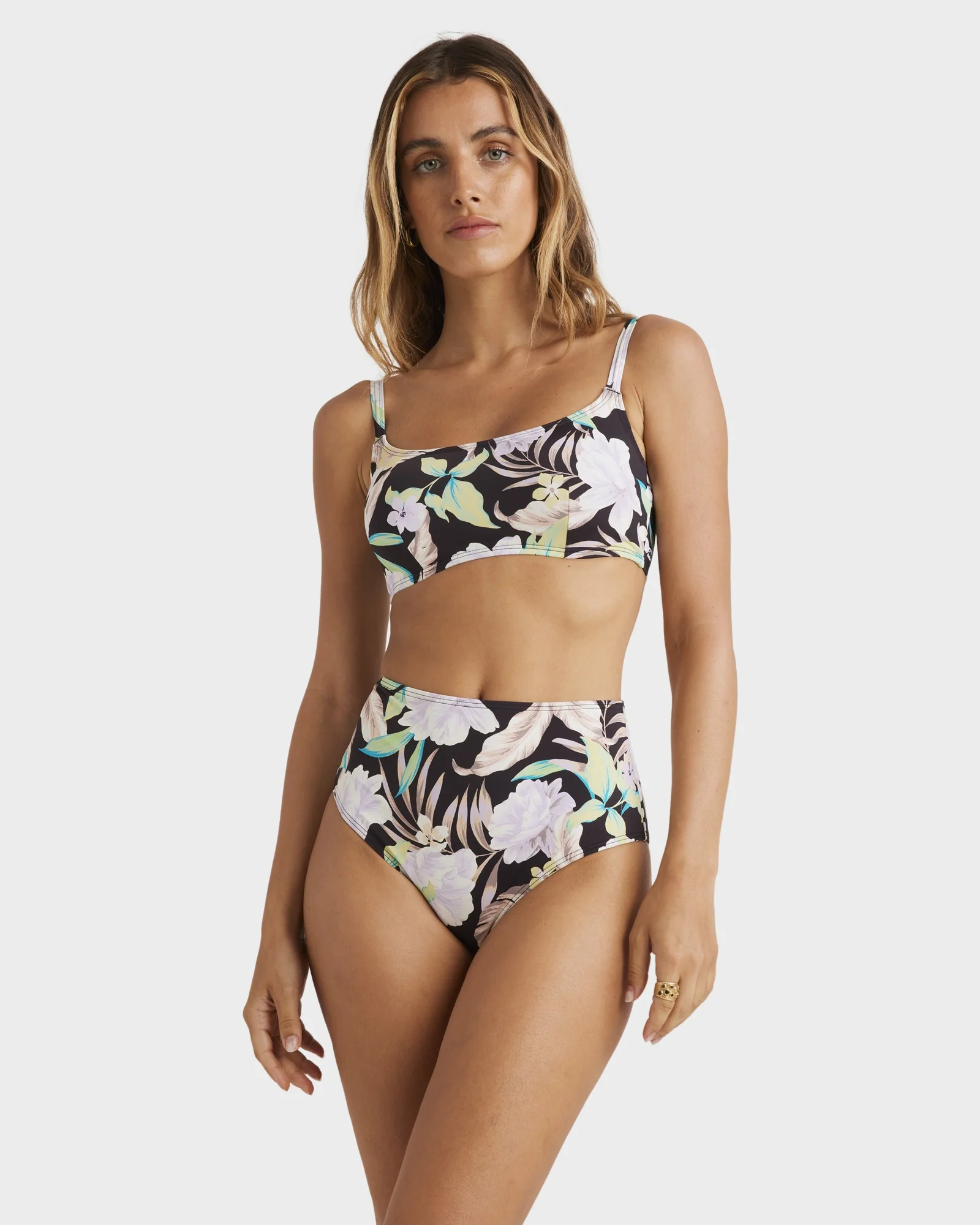 Womens Shadow Tropic Mia D/DD Bralette Bikini Top