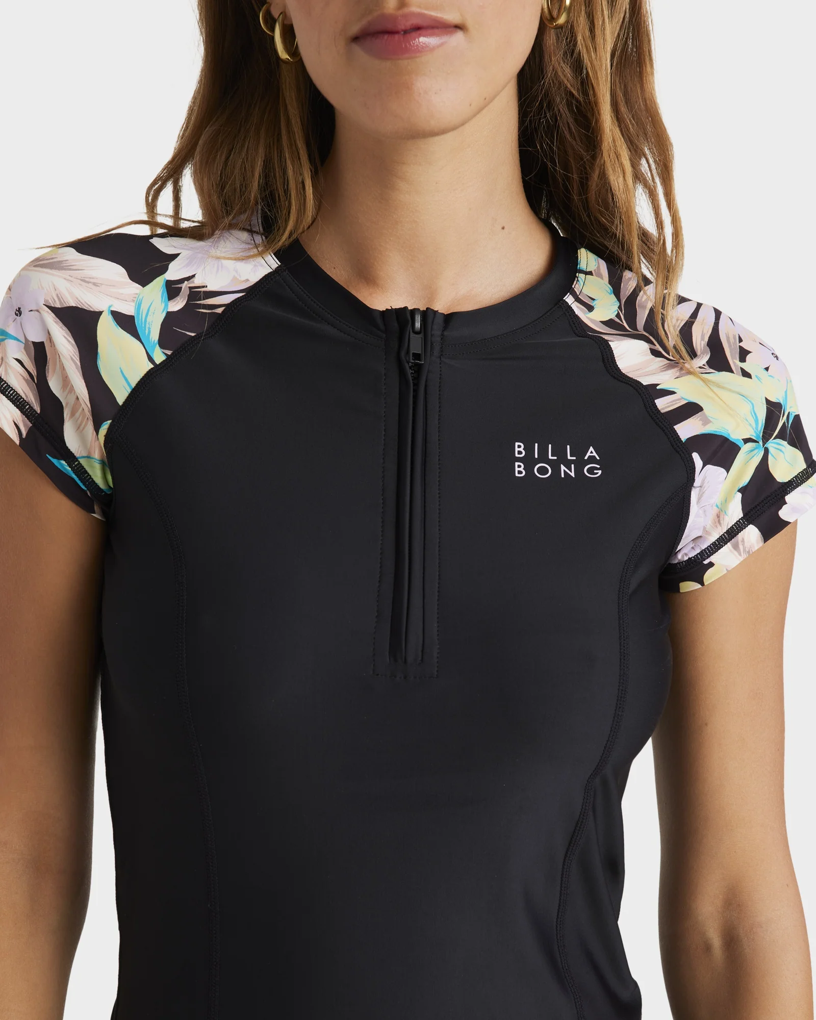 Womens Shadow Tropic Point Break Short Sleeve Rash Vest - Image 4