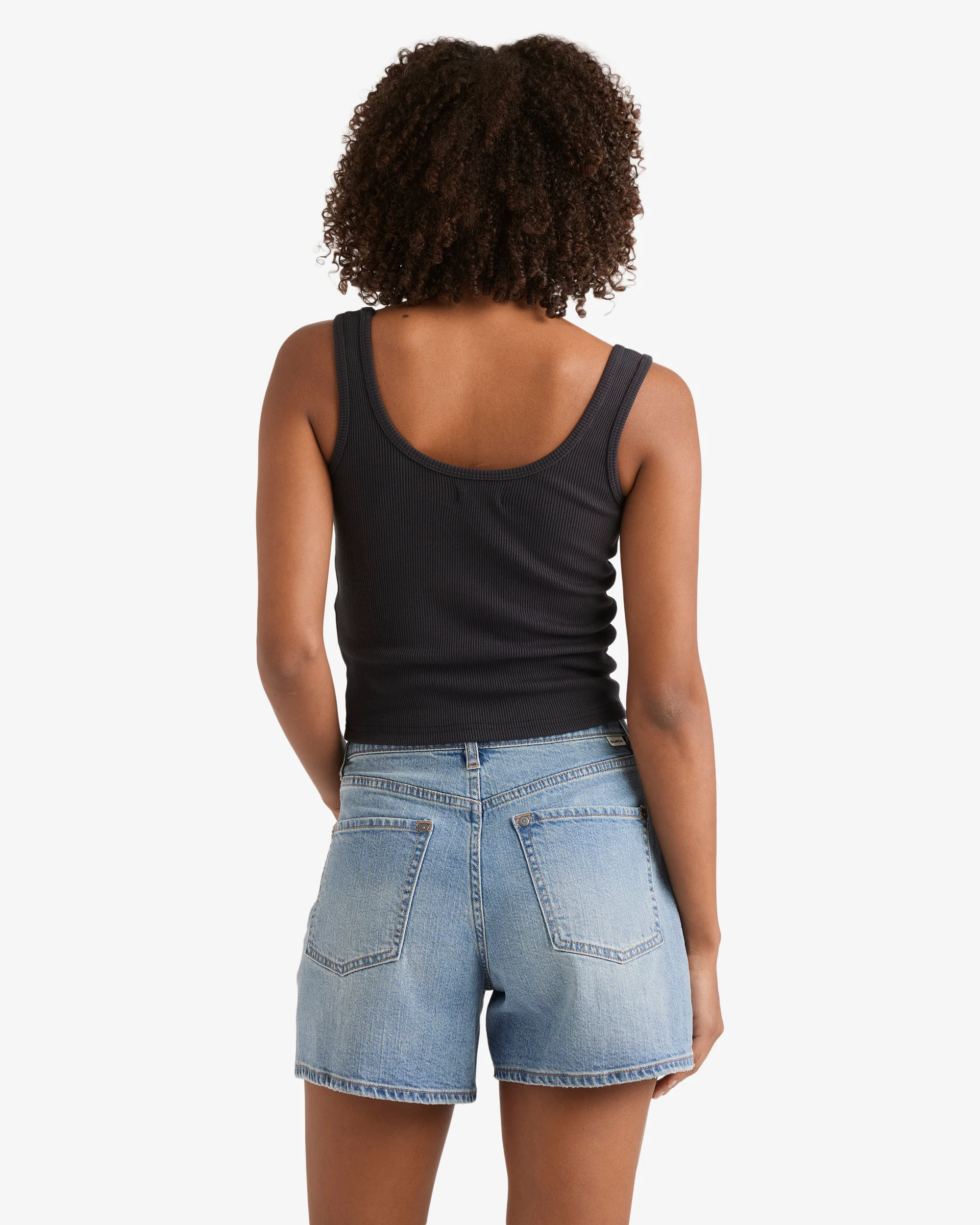 Womens Shifter Denim Shorts - Image 2