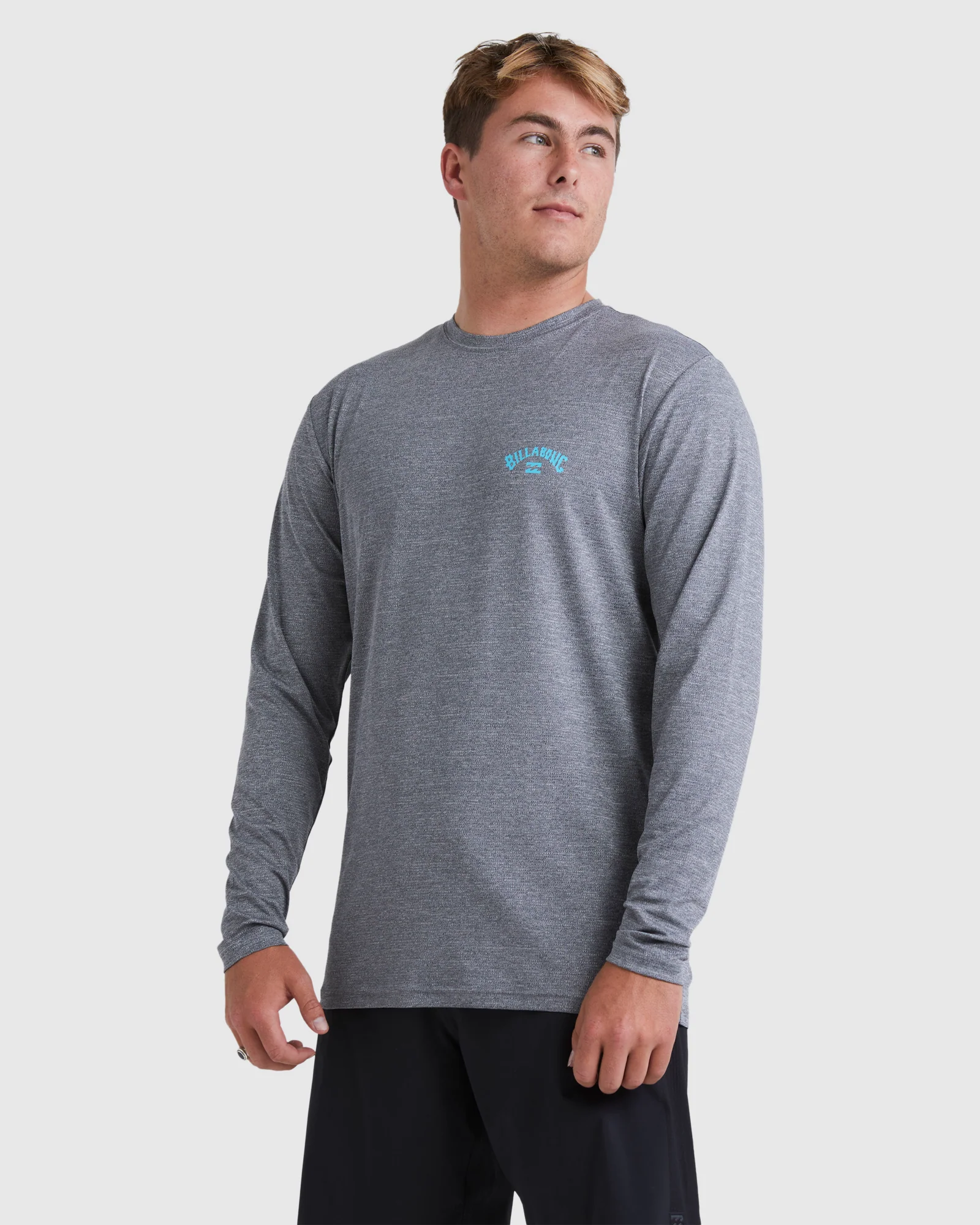 Mens Shoreline Long Sleeve Rash Vest - Image 2
