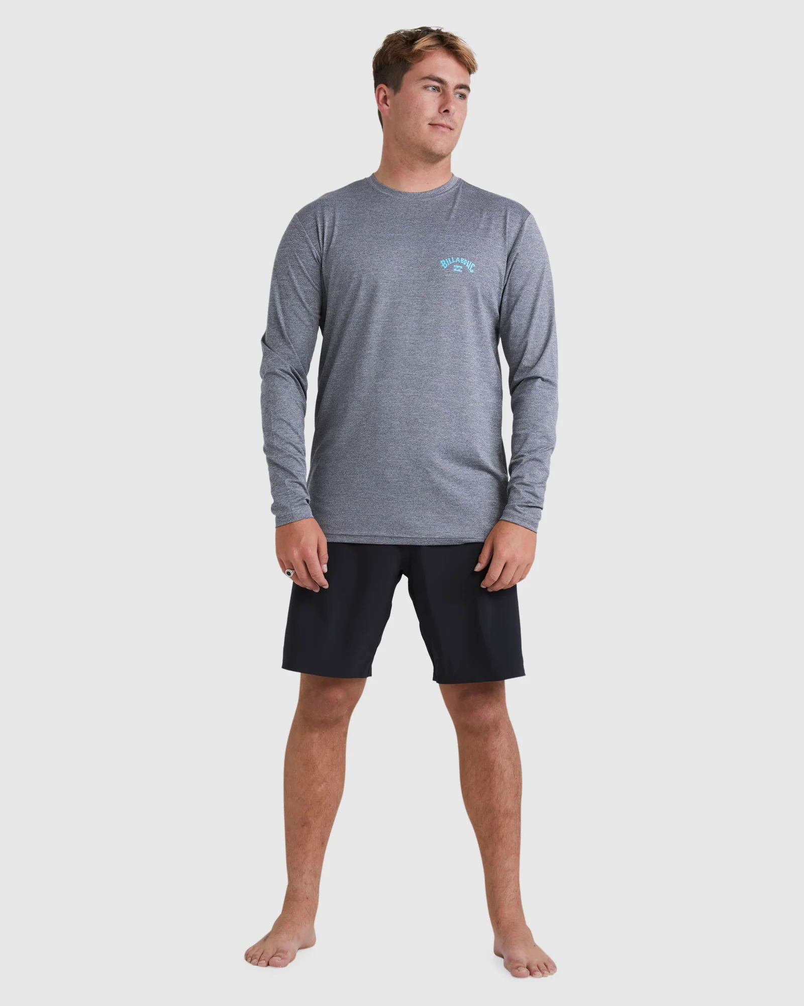 Mens Shoreline Long Sleeve Rash Vest - Image 5