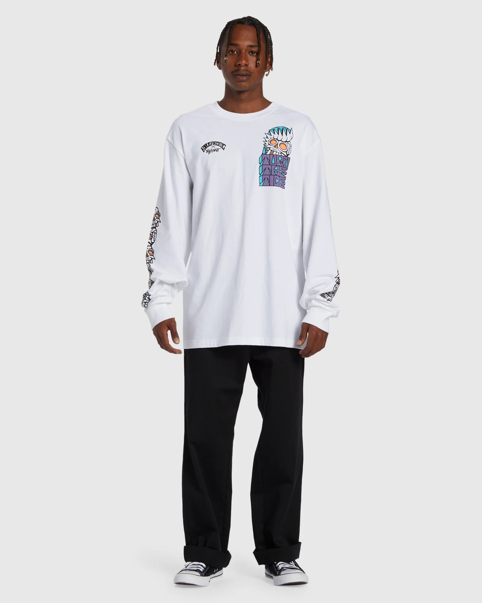 Mens Skulls OG Long Sleeve T-Shirt - Image 5