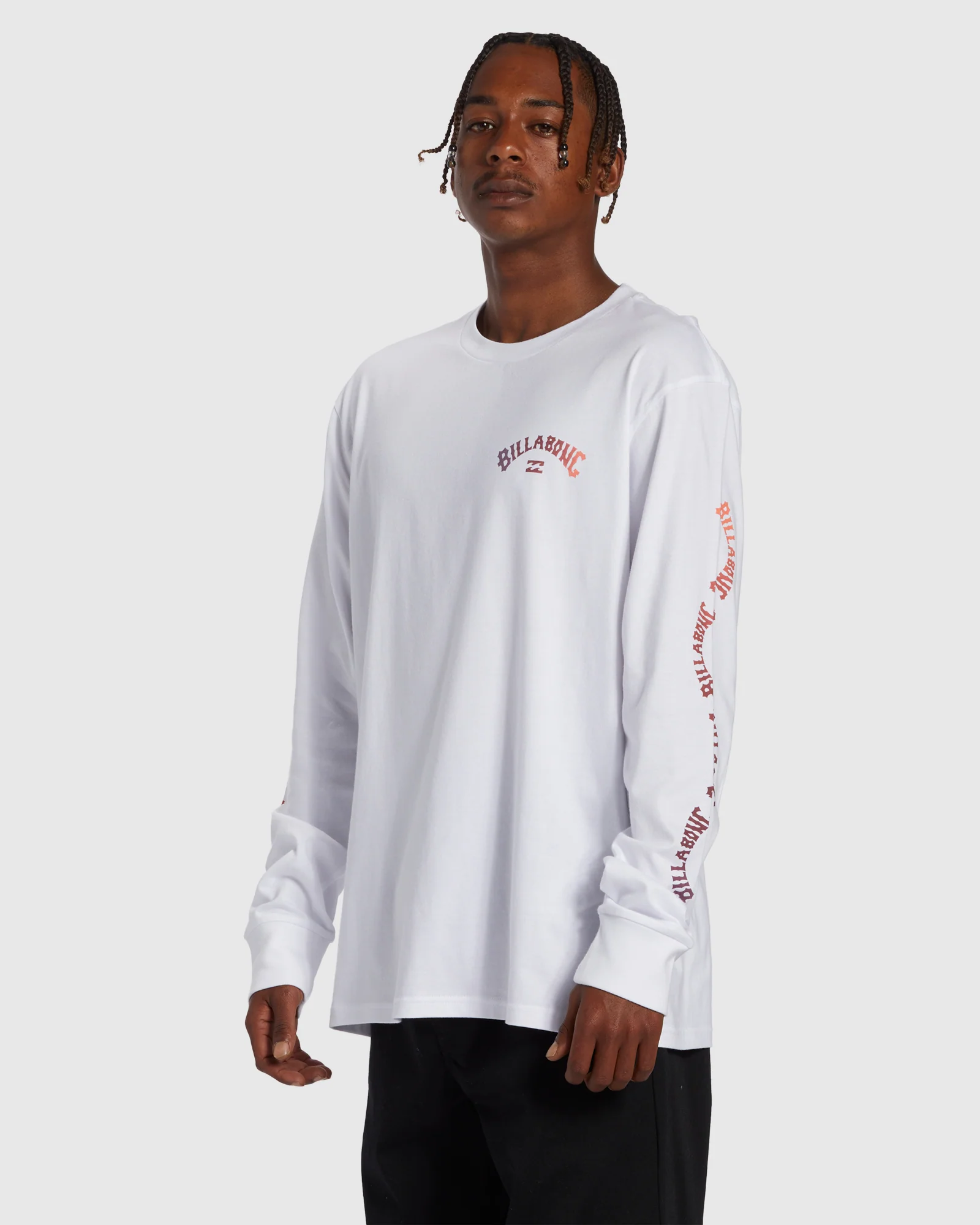 Mens Snaking Arches Long Sleeve T-Shirt - Image 2