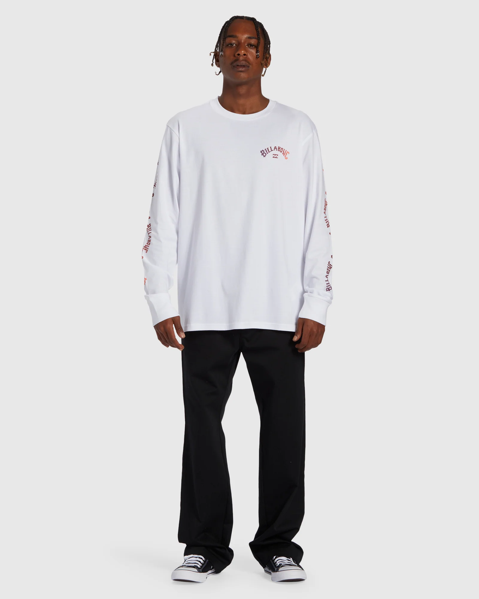 Mens Snaking Arches Long Sleeve T-Shirt - Image 5