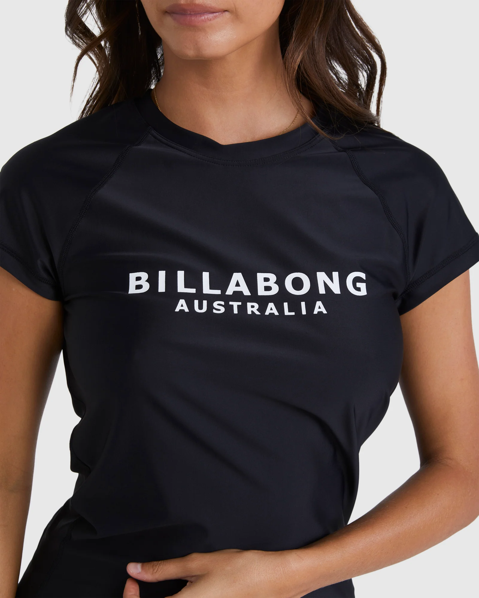Womens Society Short Sleeve Rash Vest - Image 4