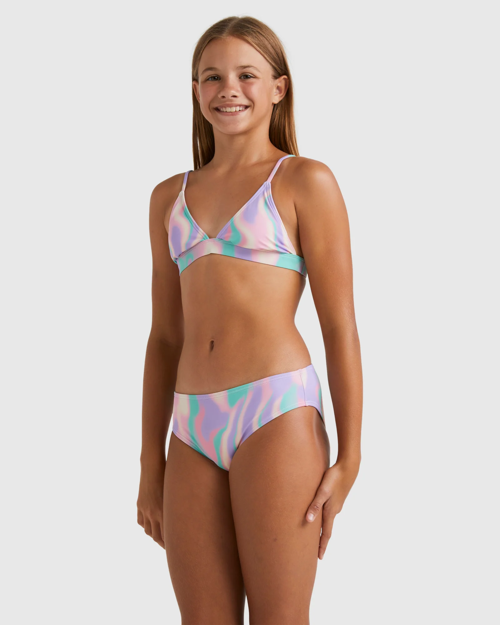 Girls 6-14 Soft Sun Trilet Set - Image 2